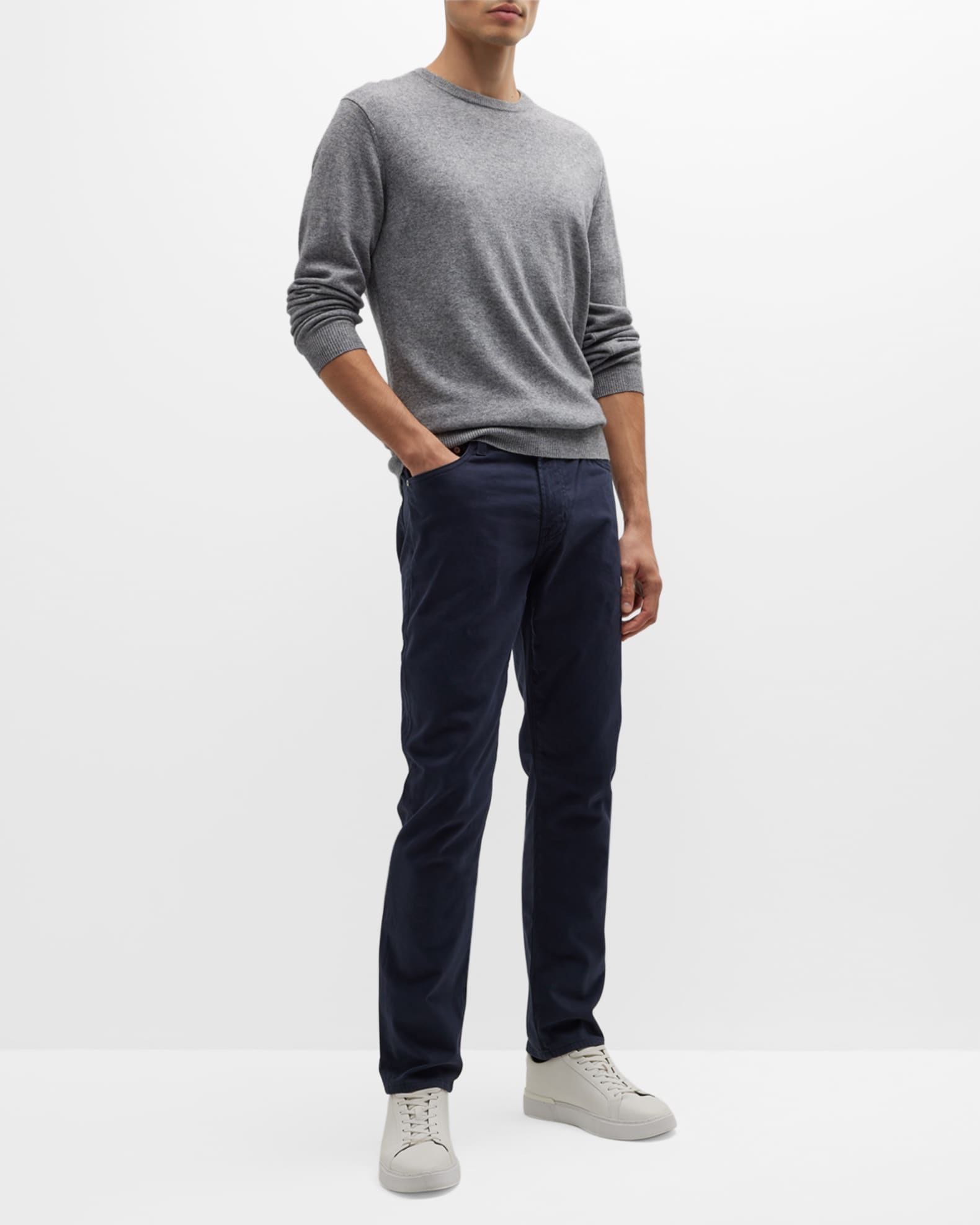 Everett Slim-Straight Twill Pants 1