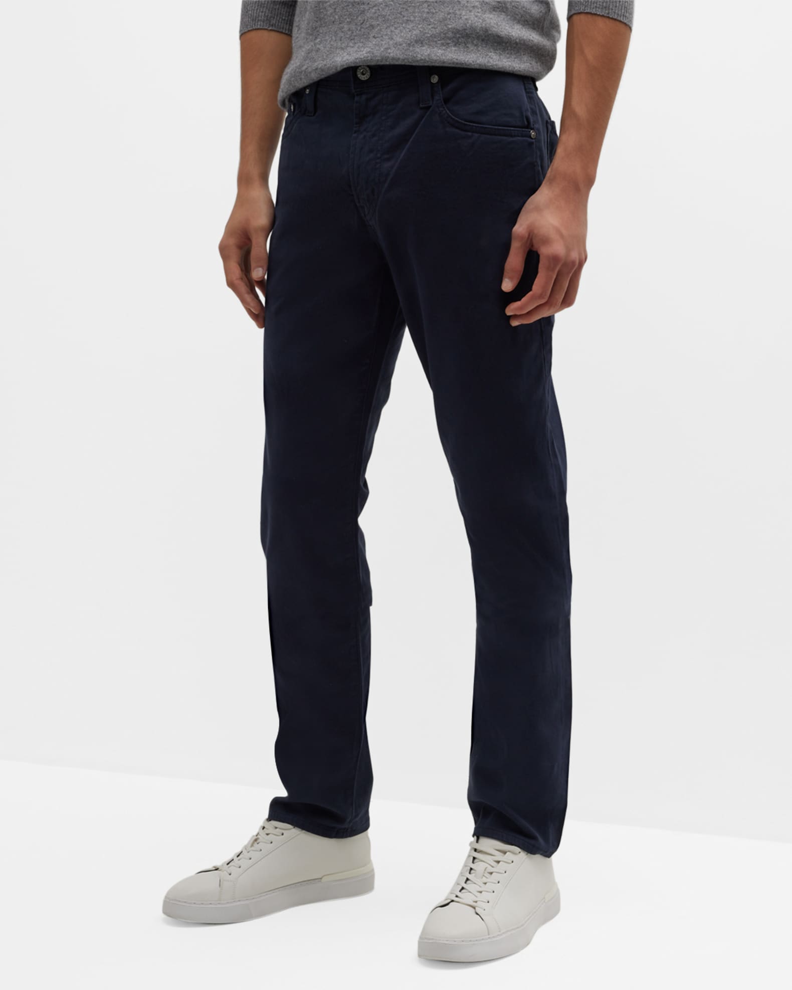 AG Jeans Everett Slim-Straight Twill Pants | Neiman Marcus
