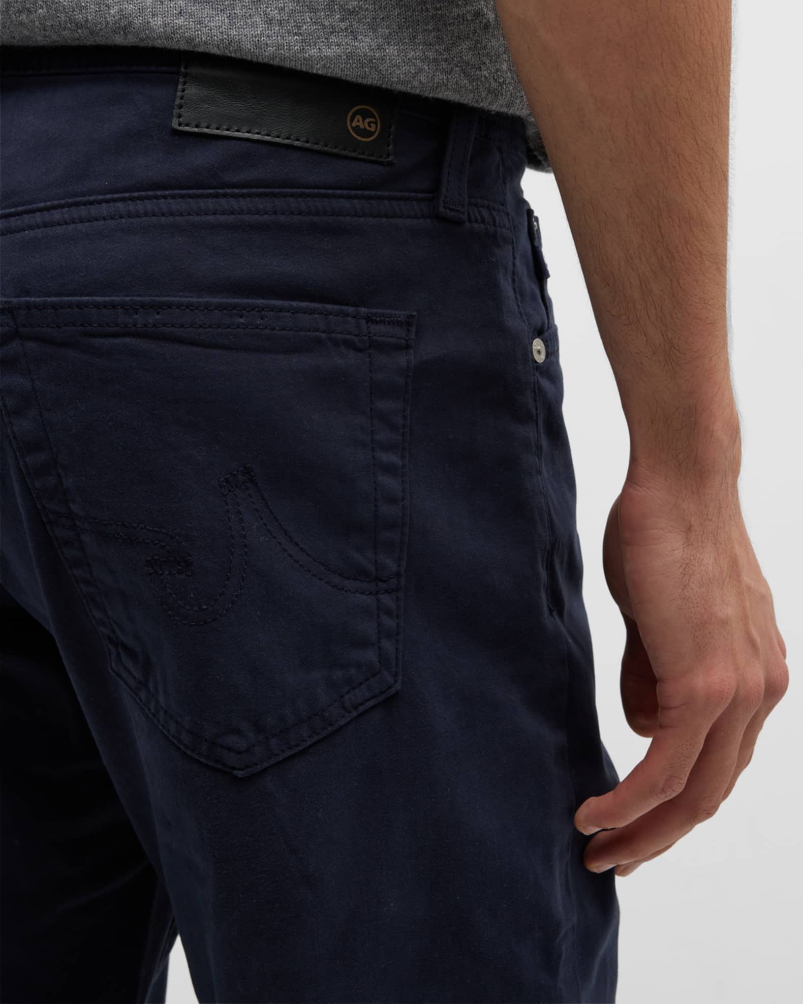 AG Jeans Everett Slim-Straight Twill Pants | Neiman Marcus