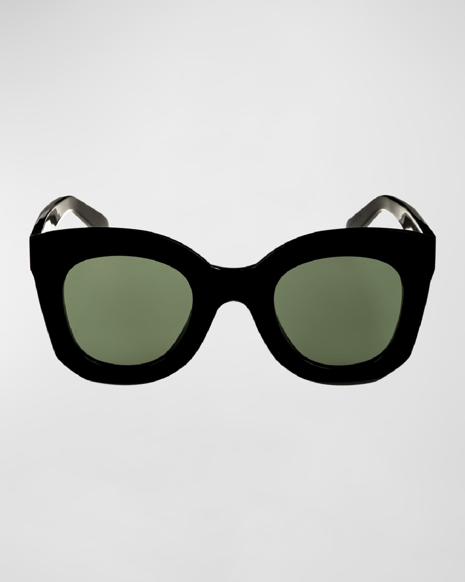 Celine Chunky Round Acetate Sunglasses | Neiman Marcus