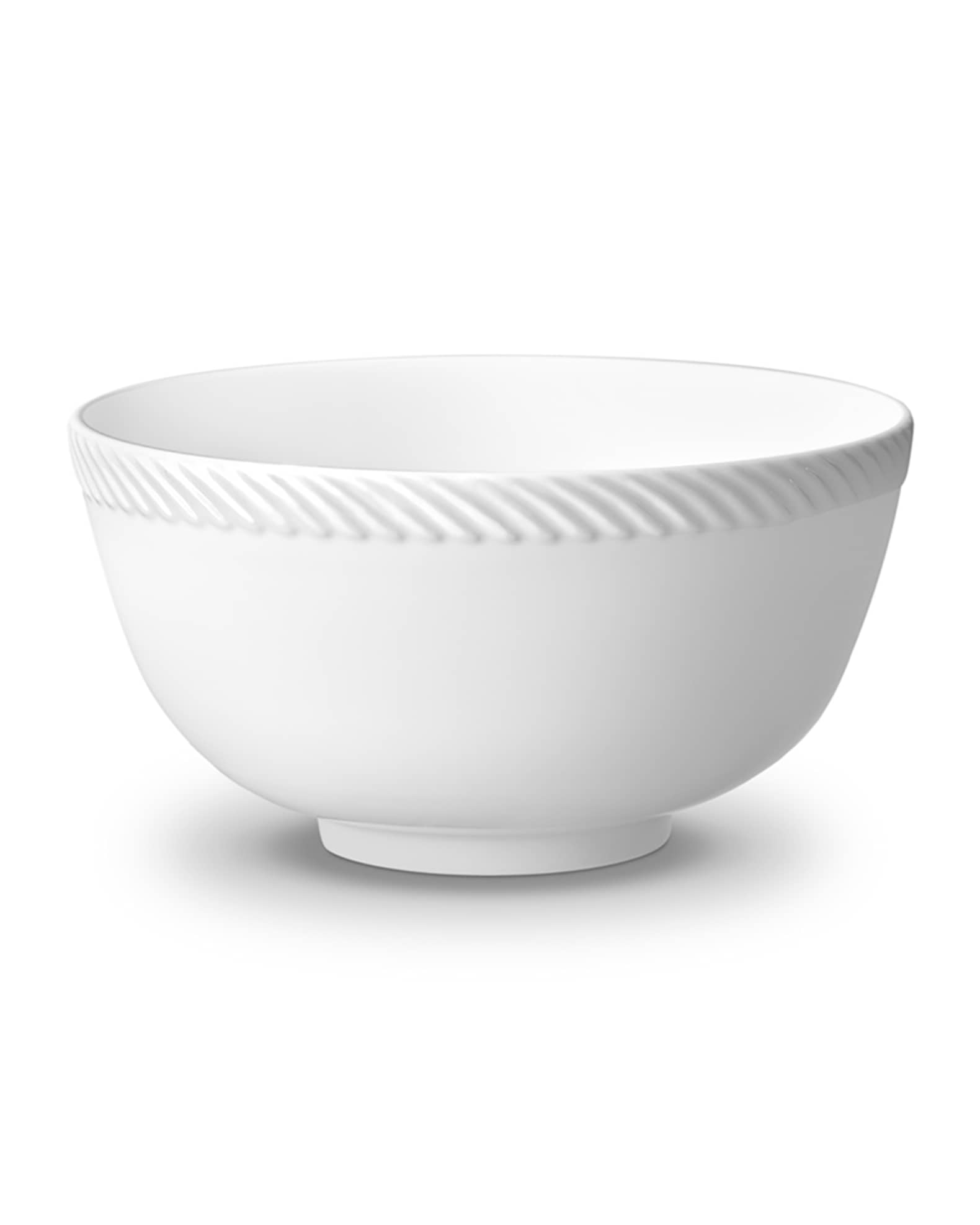 Corde Cereal Bowl, White 0