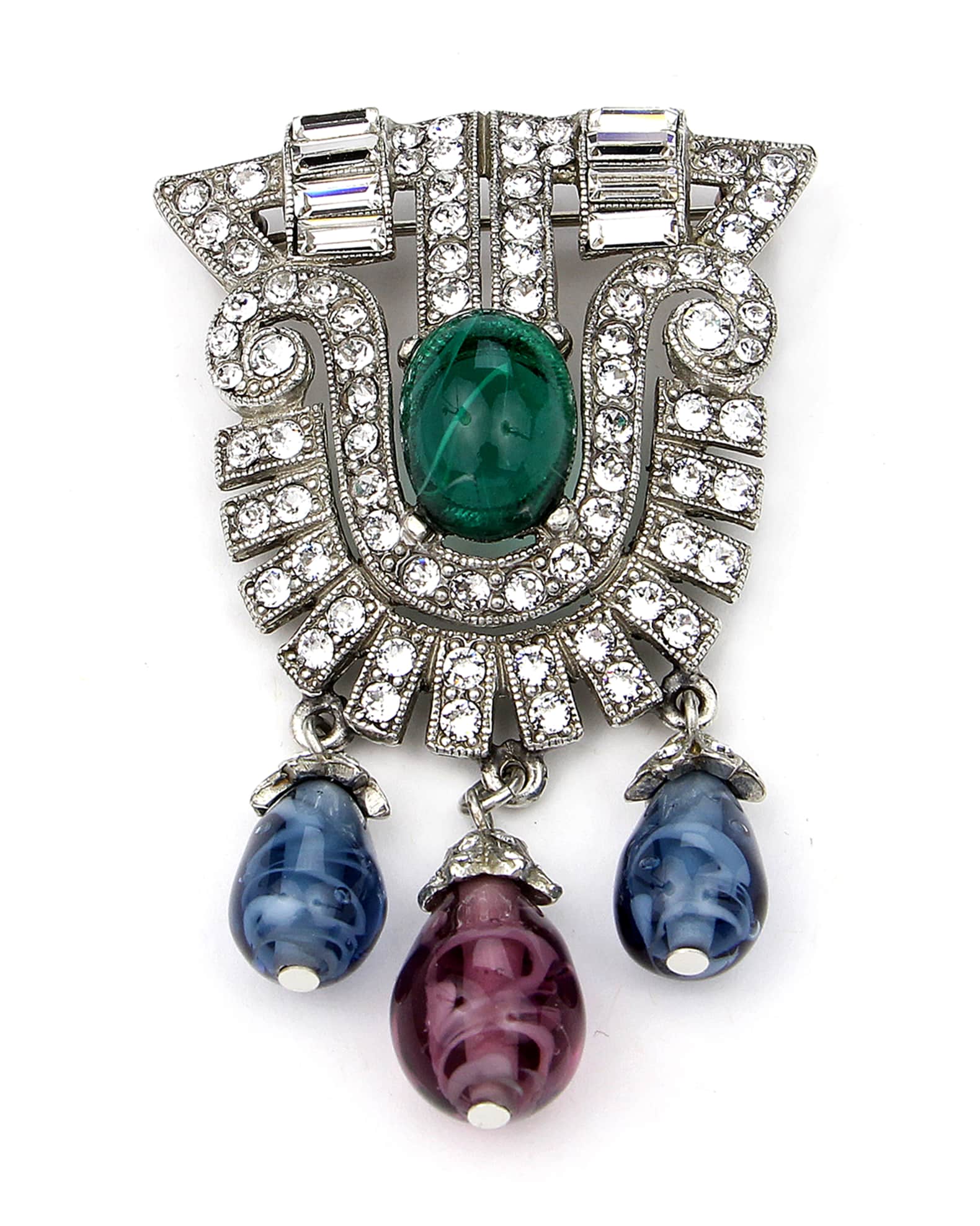 Crystal Multi-Drop Brooch 0
