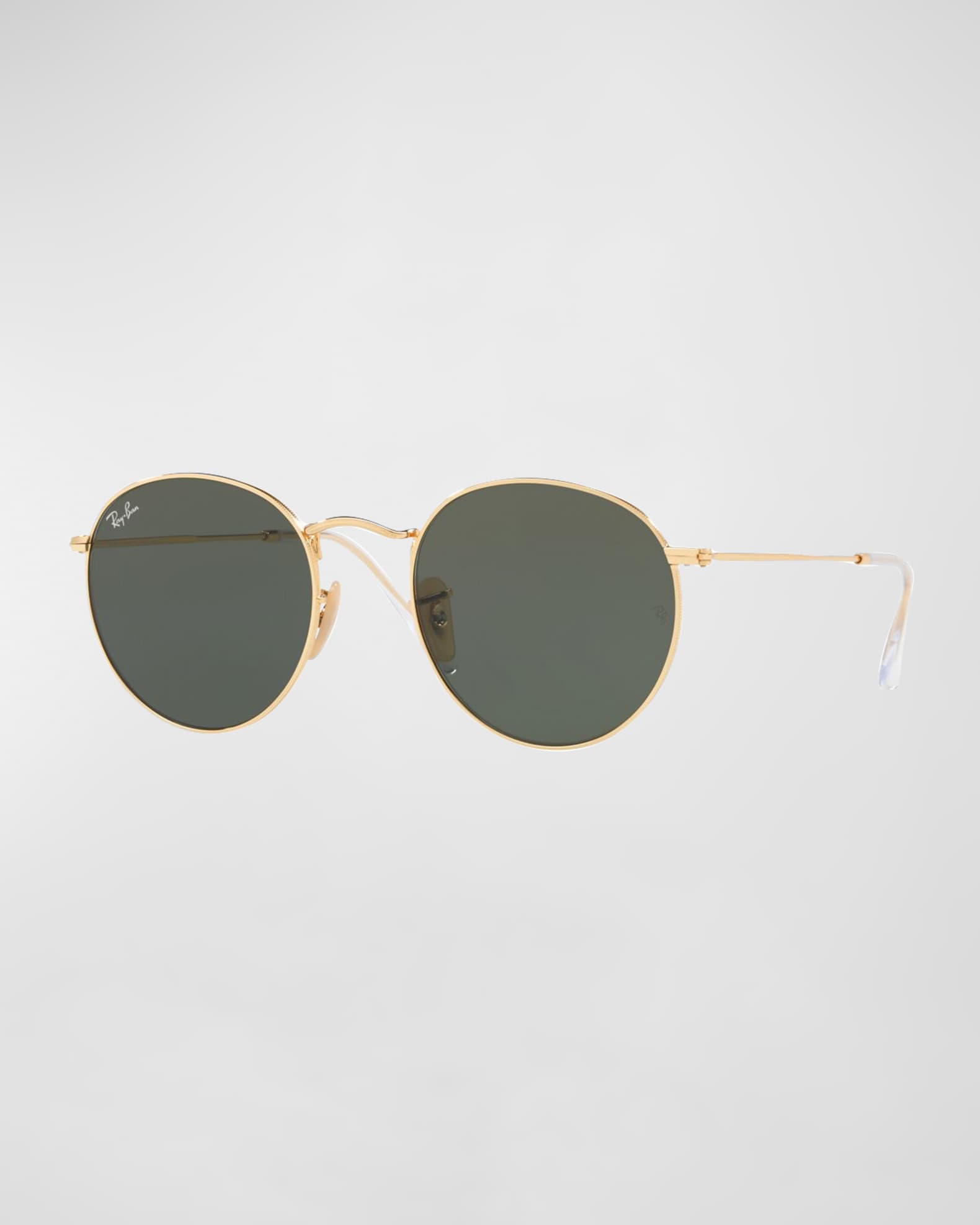 Ray-Ban Gradient Round Metal Sunglasses, 53MM | Neiman Marcus