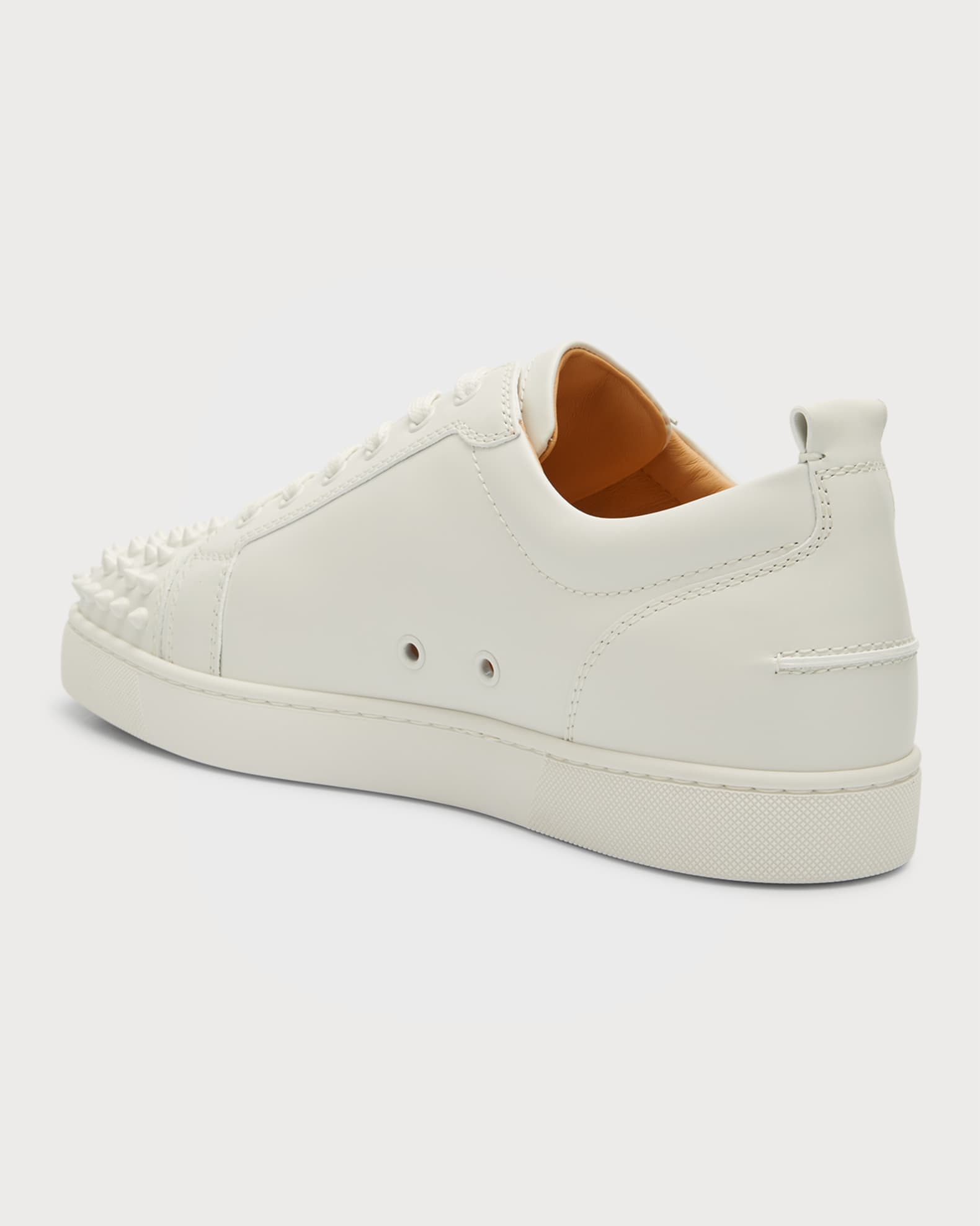 White low top louboutins spikes cheap