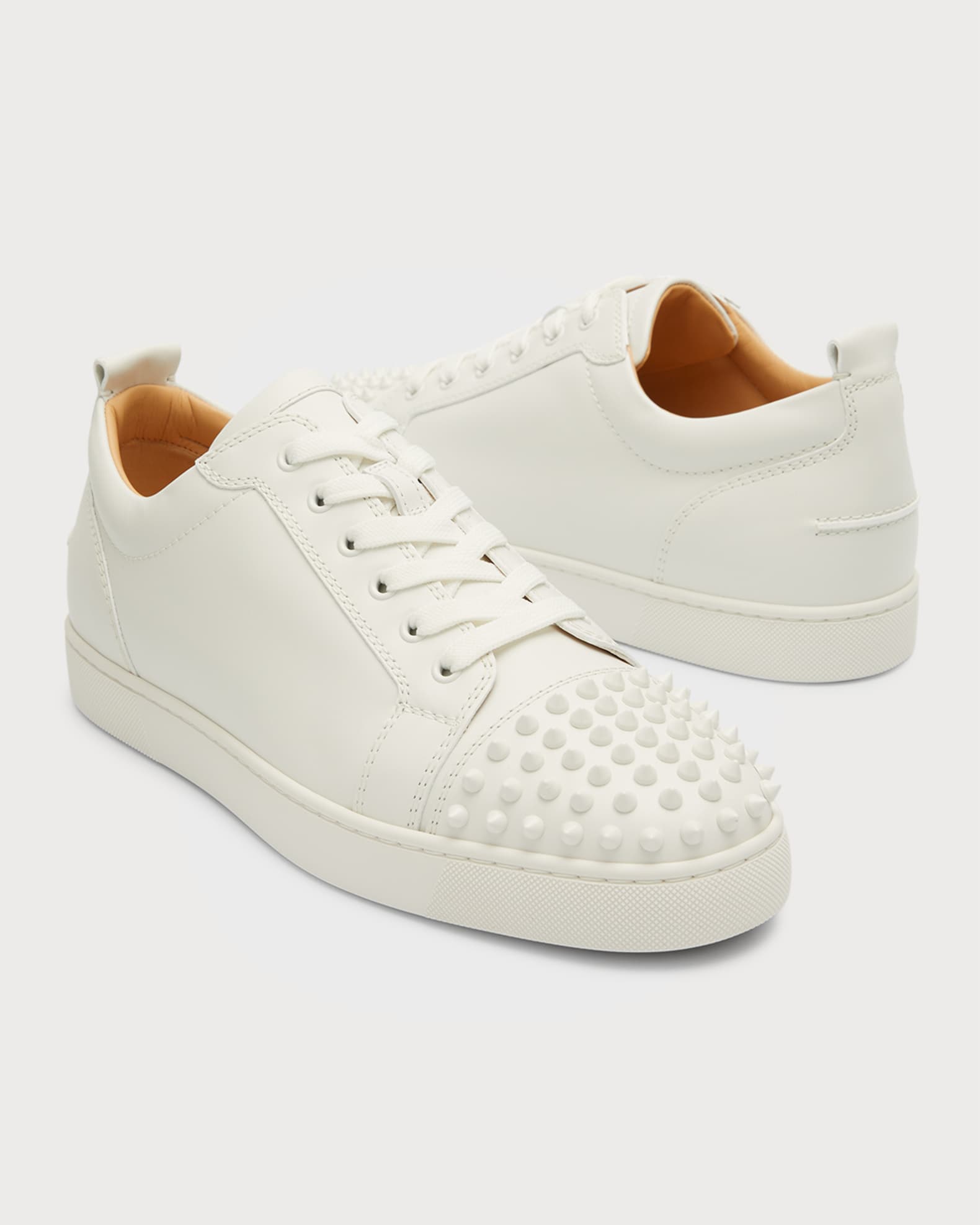 CHRISTIAN LOUBOUTIN Louis Junior スニーカー スパイク付き Louis Junior Spikes ホワイト カーフレザー - Shoes - Men