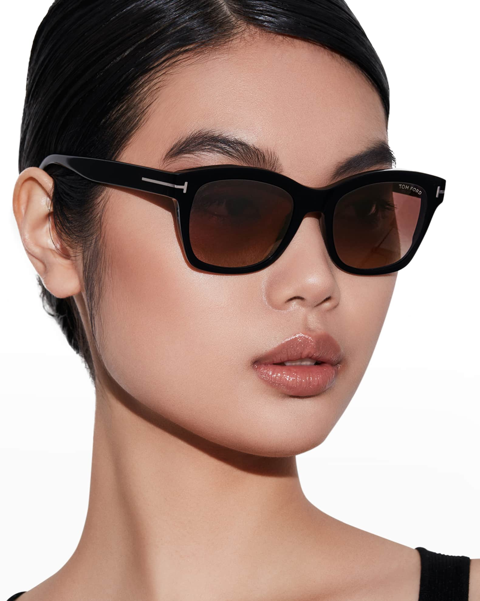 TOM FORD Lauren 02 Mirrored Square Sunglasses | Neiman Marcus