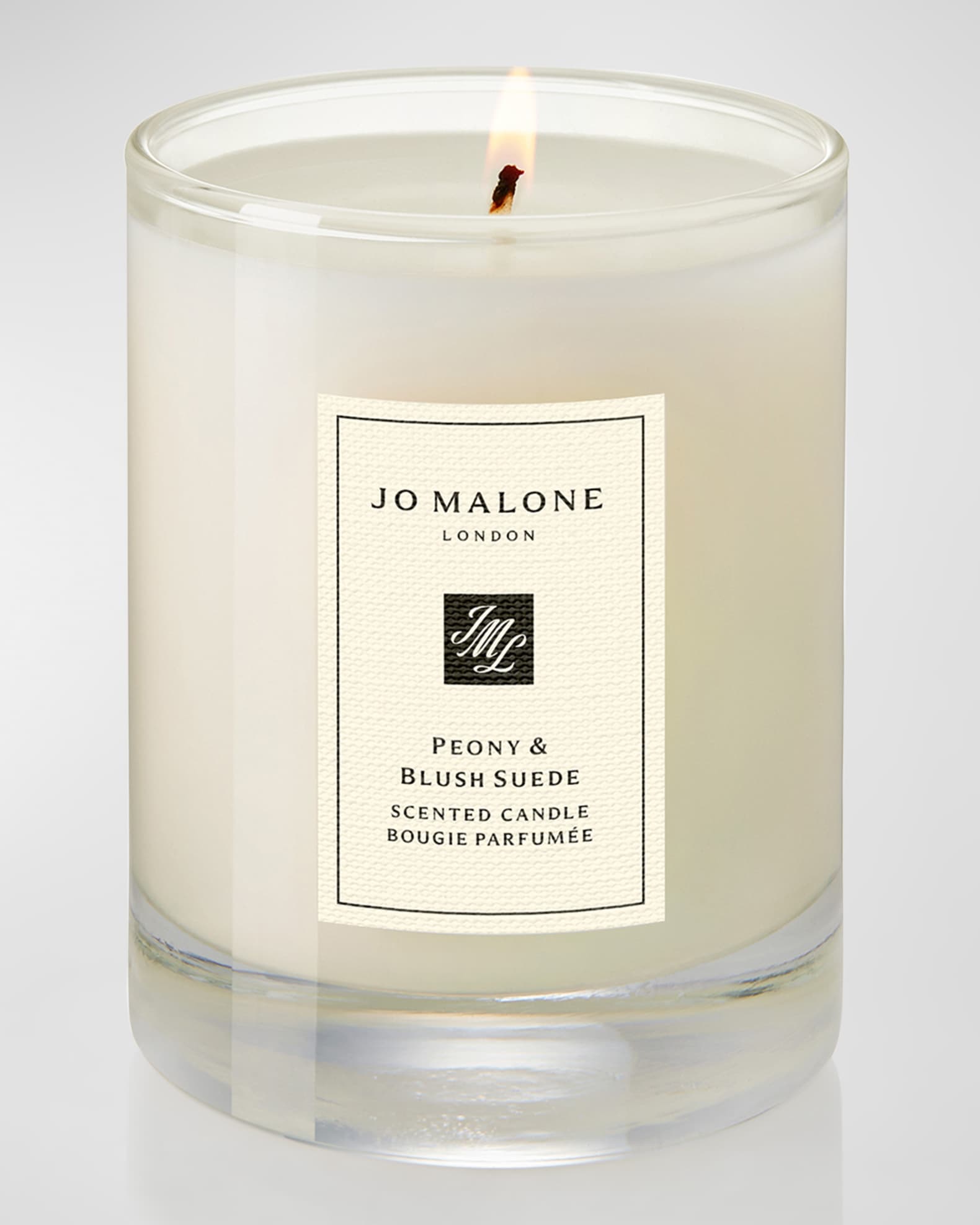 2.1 oz. Peony & Blush Suede Travel Candle