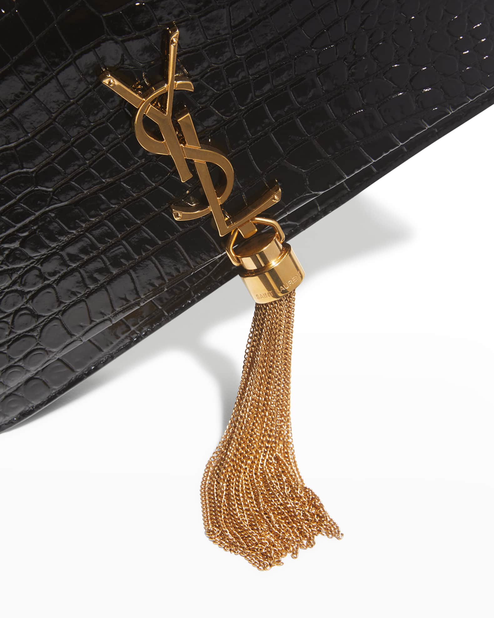 Kate monogram ysl small tassel shoulder bag with golden hardware Clearance