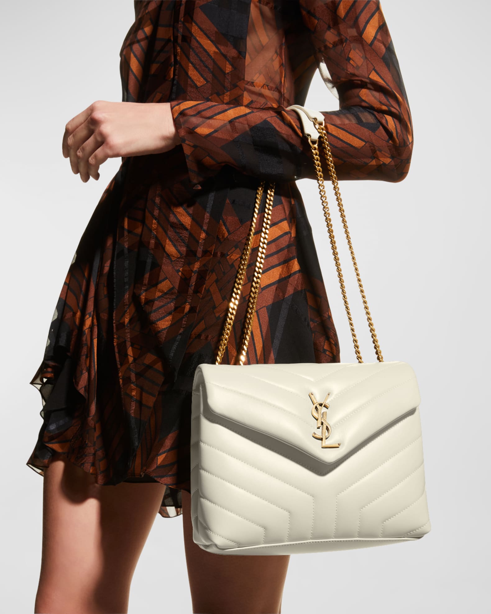 【関税&送料込】Saint Laurent Loulou Mini Leather Shoulder B LOULOU MINI in lambskin | Saint Laurent | YSL US