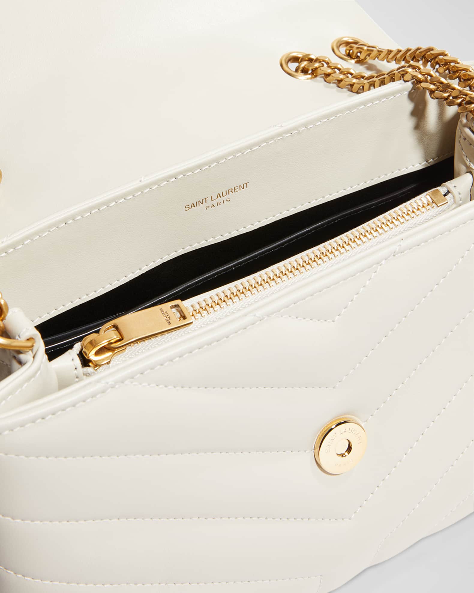 Saint Laurent Loulou Small YSL Shoulder Bag in Quilted