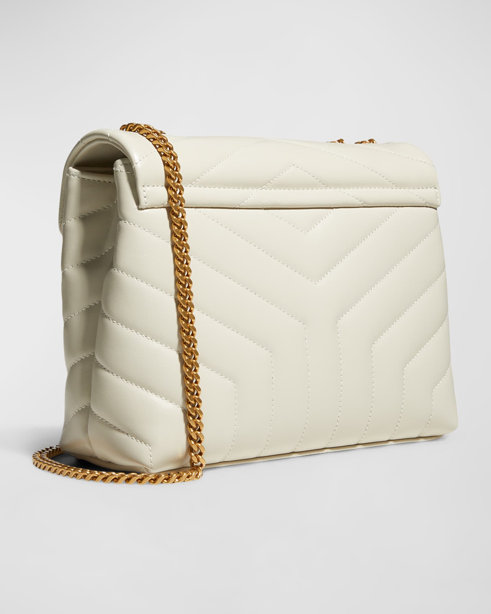 Saint Laurent Loulou Small YSL Shoulder Bag in Quilted