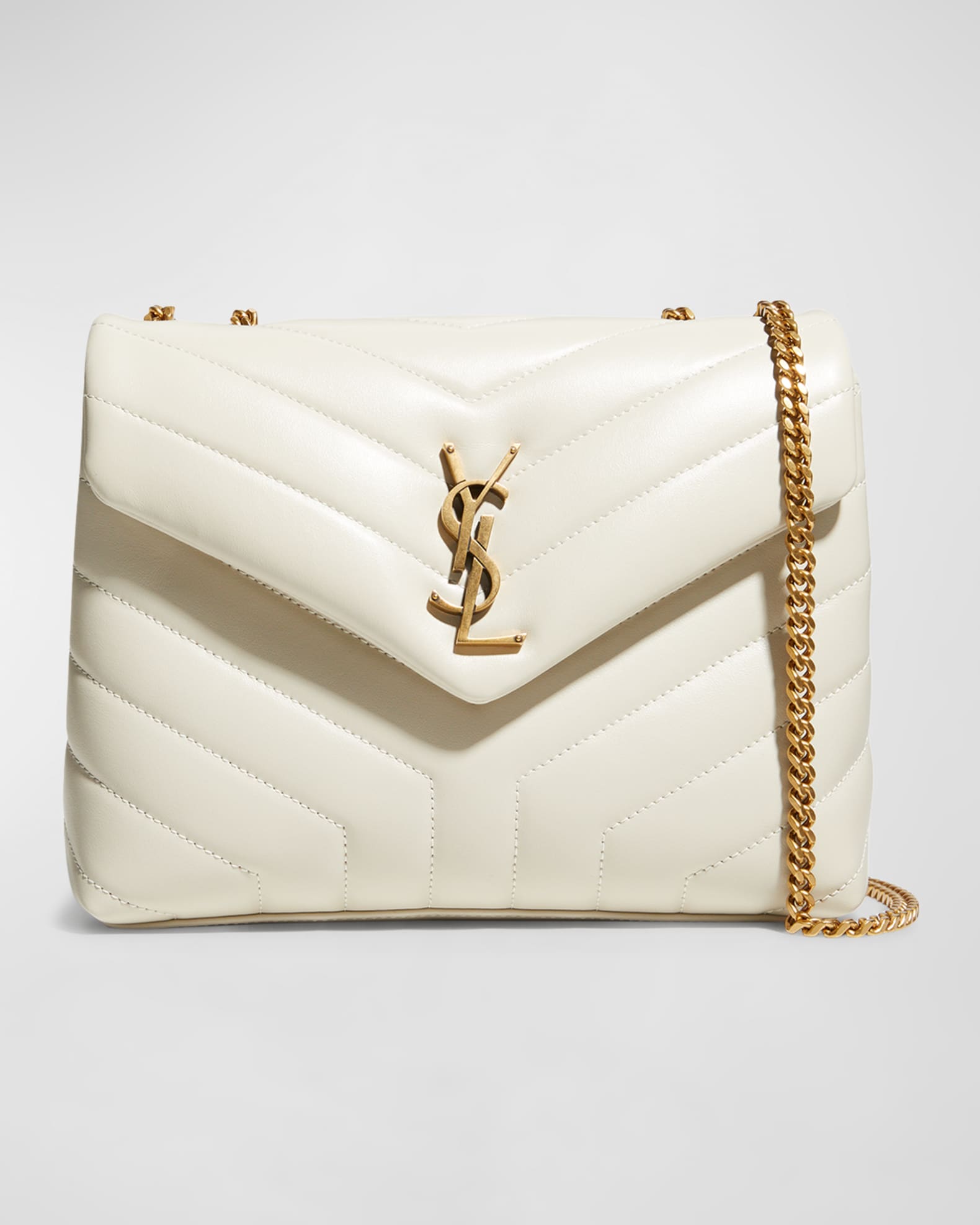 Loulou Small YSL Shoulder Bag in Quilted Leather 0