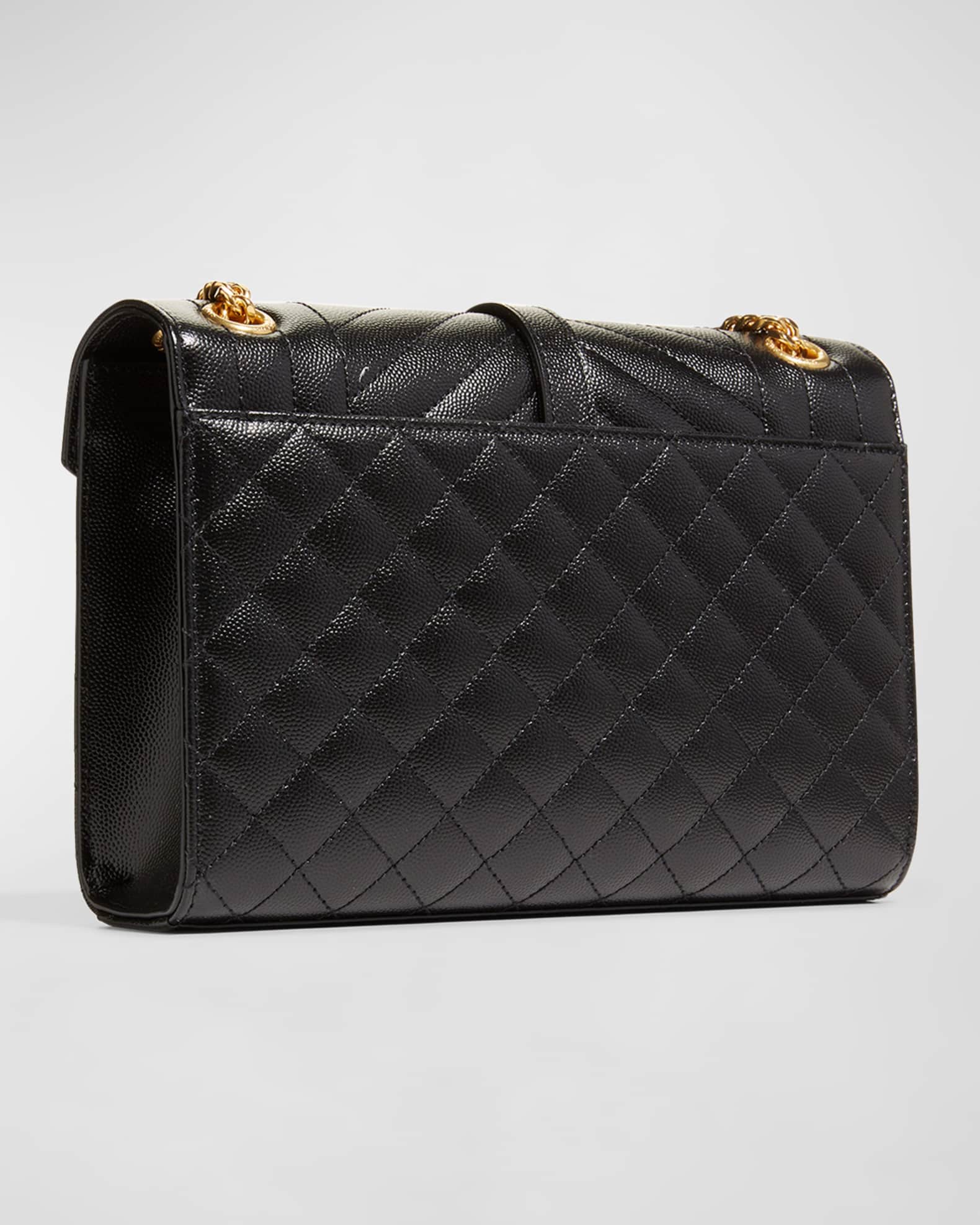 Saint Laurent Envelope Triquilt Medium YSL Shoulder Bag in