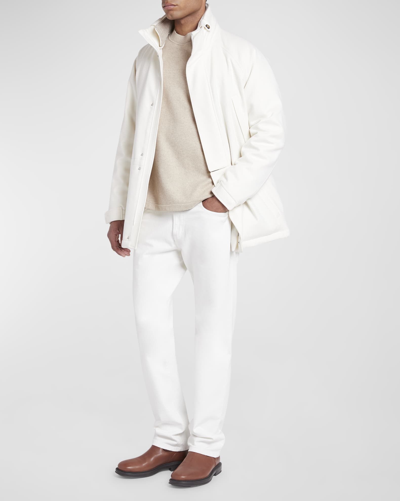 Loro Piana Men's Icer Cashmere Coat | Neiman Marcus