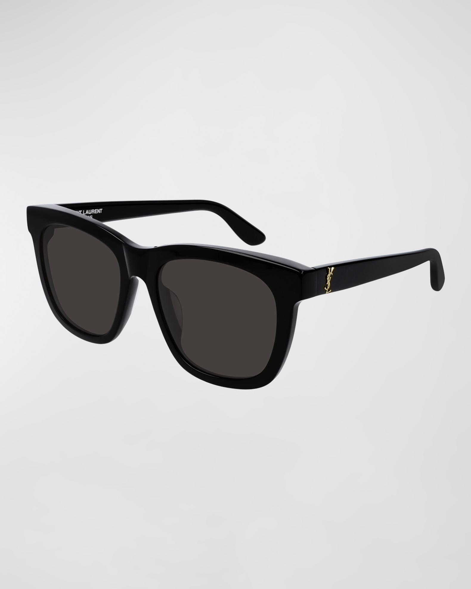 Saint Laurent SL M24K Oversize Square Acetate Sunglasses | Neiman