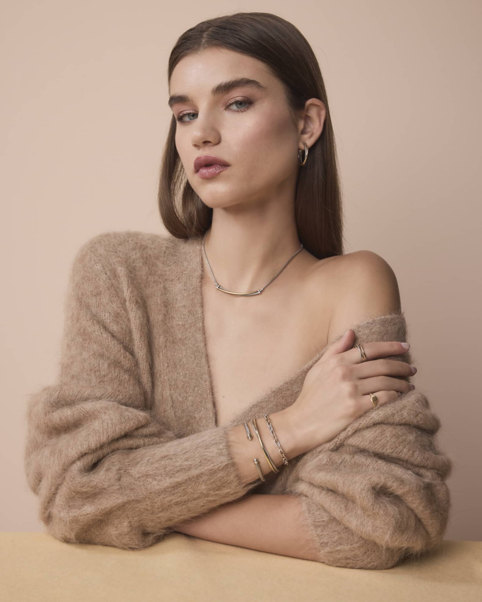 David yurman crossover discount bar necklace
