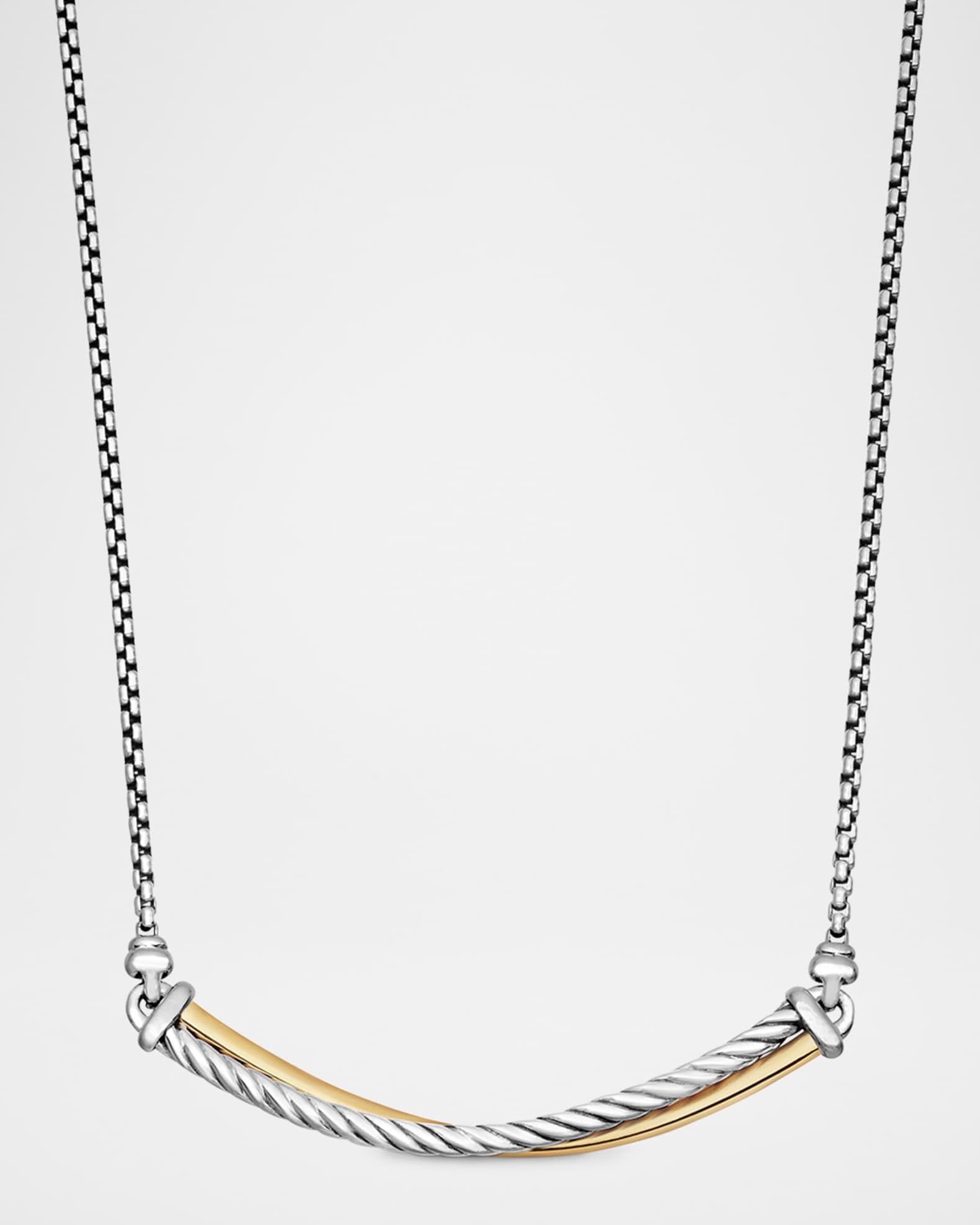 David Yurman Crossover 18k Gold Bar Necklace Neiman Marcus