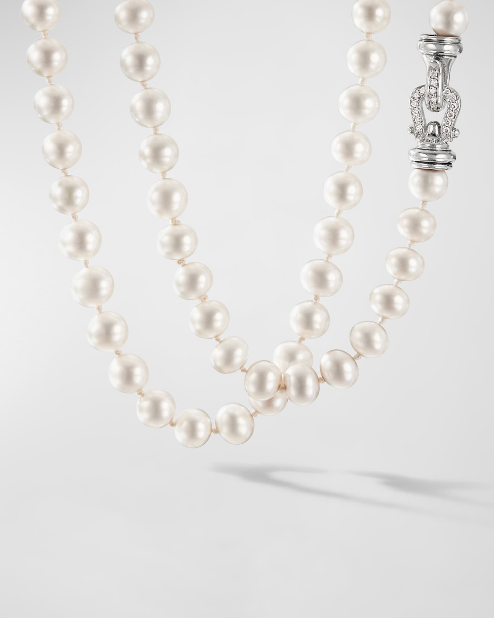 Chanel Paris 1980’s Crystal Pearl Strand Necklace