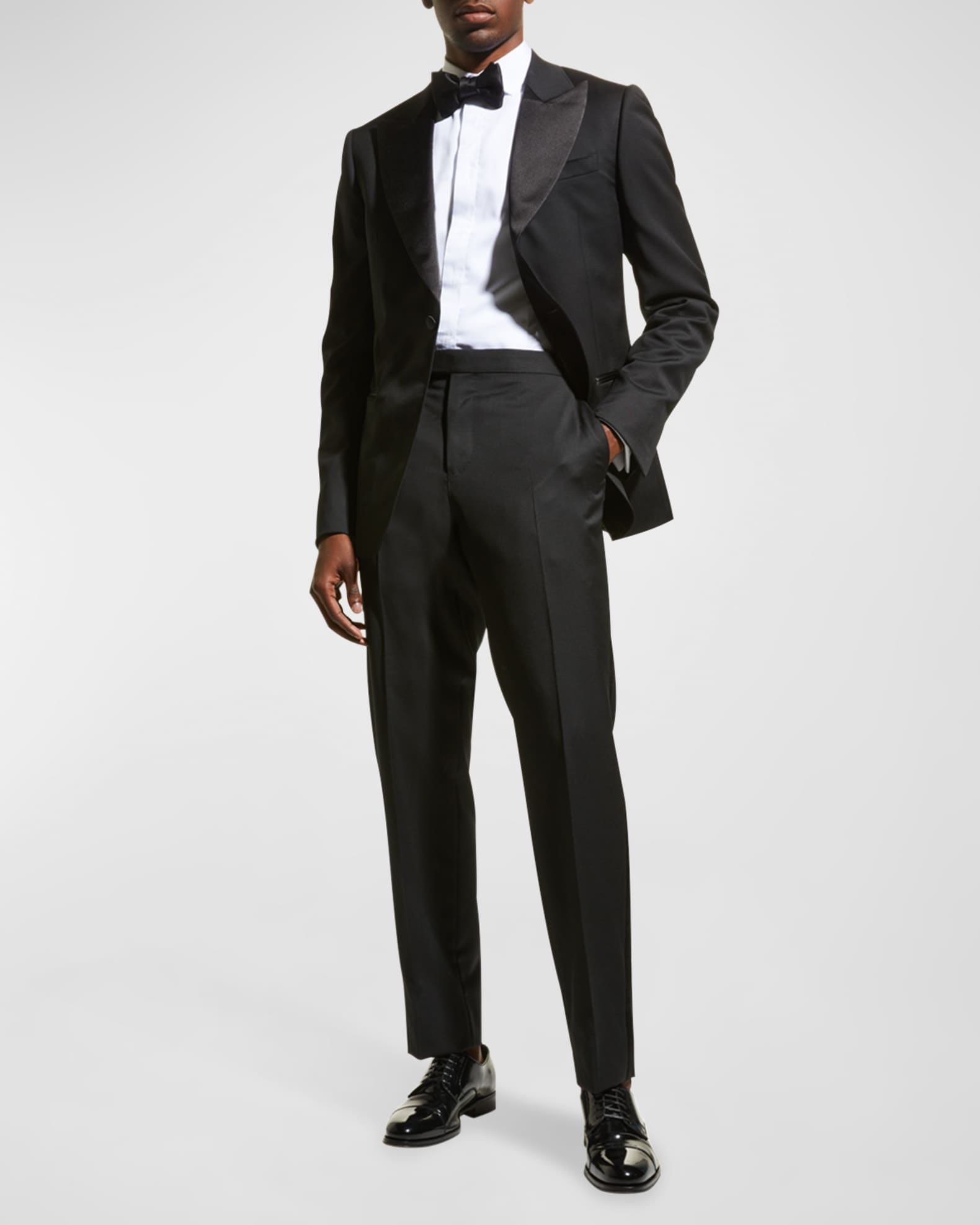 Z Zegna Men's Satin-Lapel Tuxedo Suit | Neiman Marcus