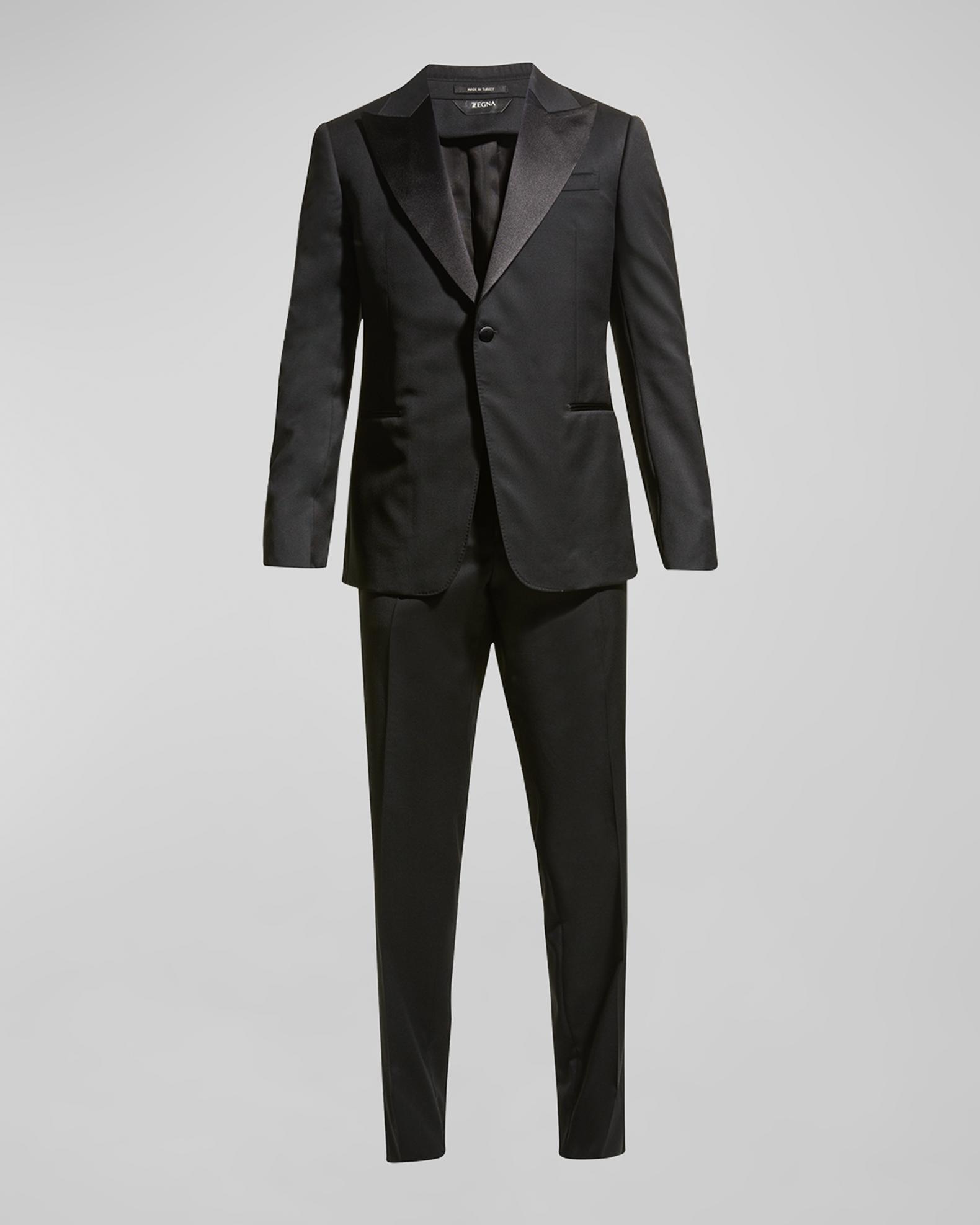 Z Zegna Men's Satin-Lapel Tuxedo Suit | Neiman Marcus