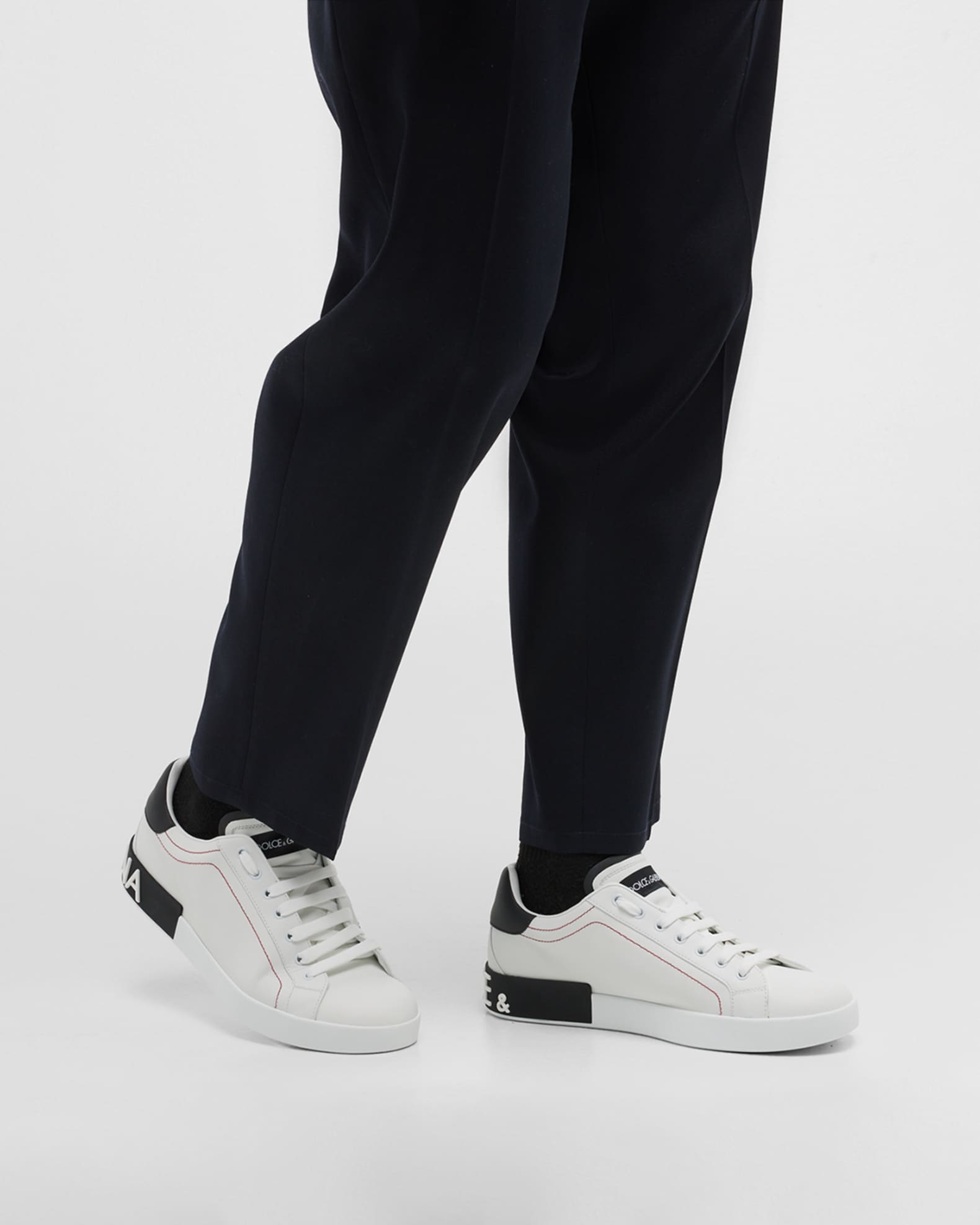 Men's Portofino Two-Tone Leather Sneakers 1