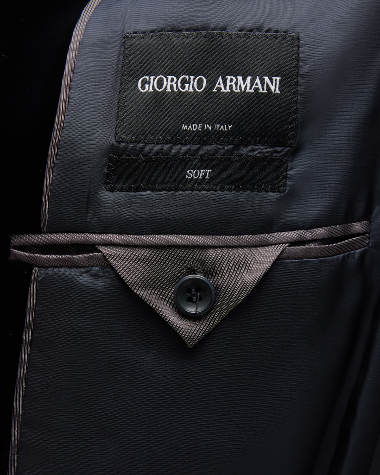 Giorgio Armani Giorgio's Velvet Bomber Jacket