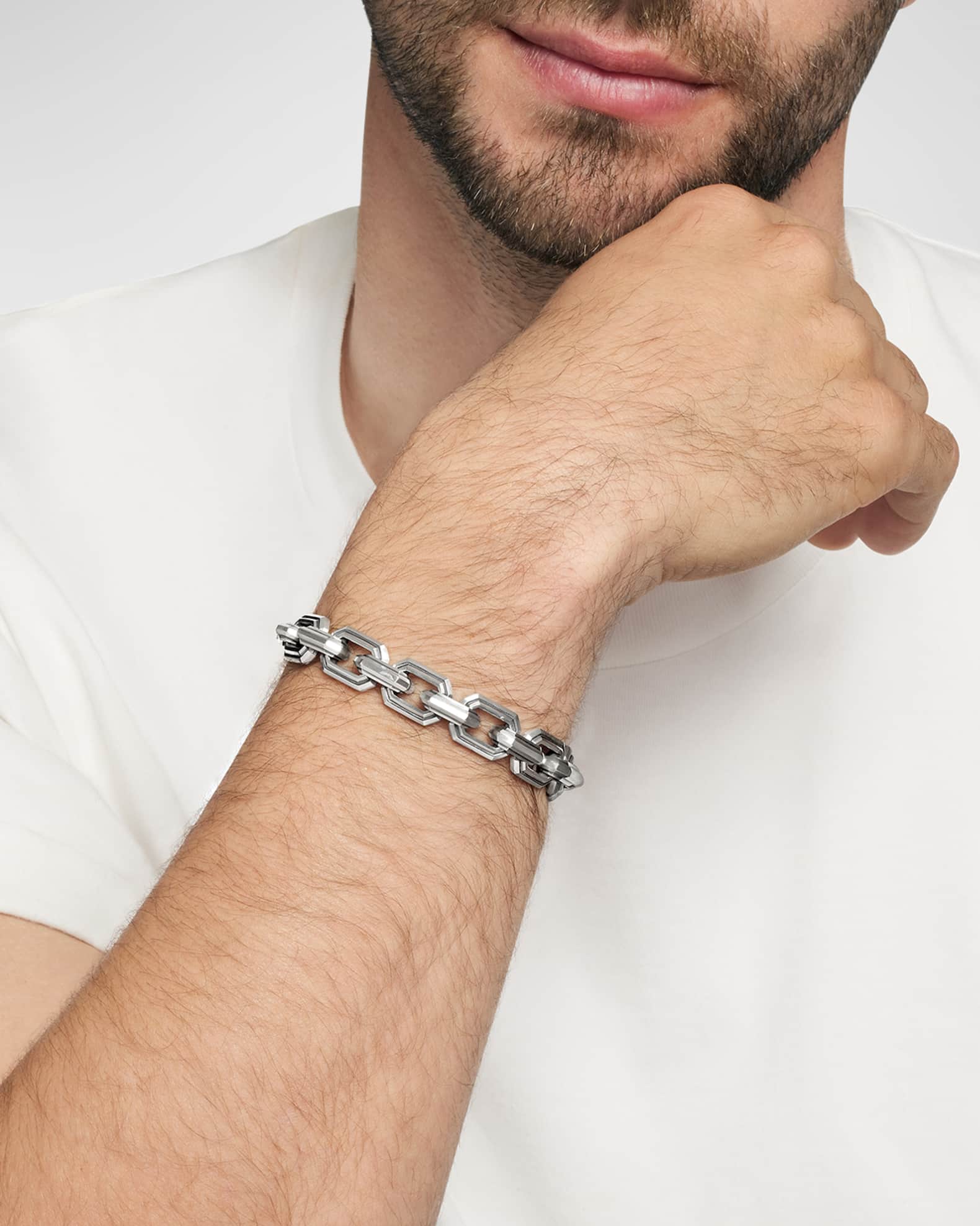 Men's Deco Link Chain Bracelet 1
