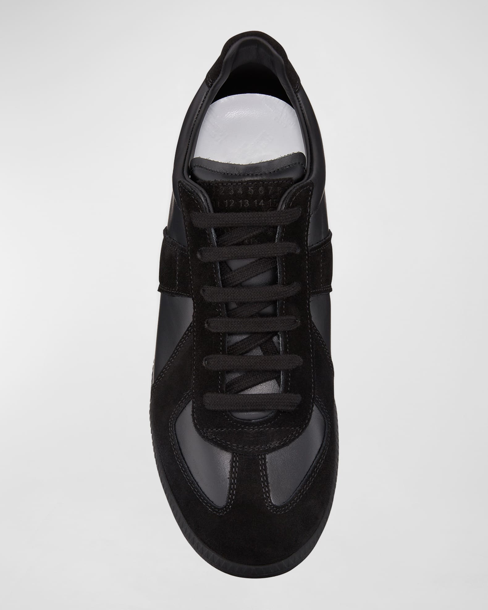 Maison Margiela Men's Replica Leather Suede Low-Top Sneakers
