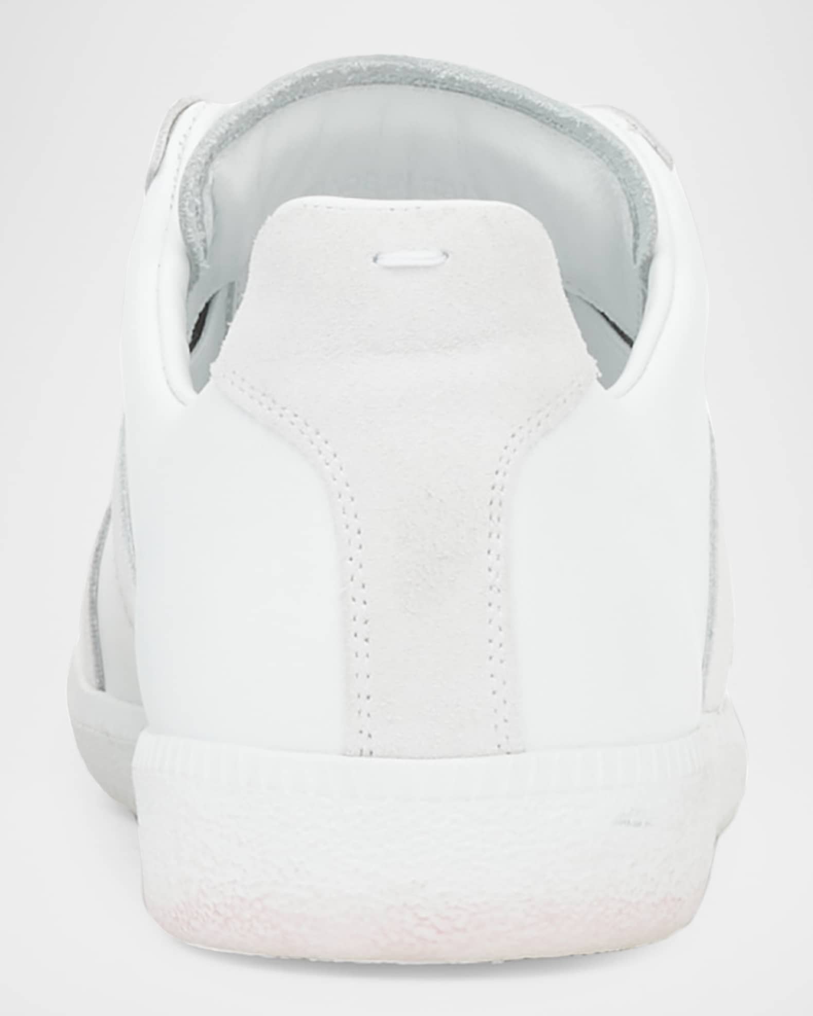 Maison Margiela Men's Replica Leather Suede Low-Top Sneakers