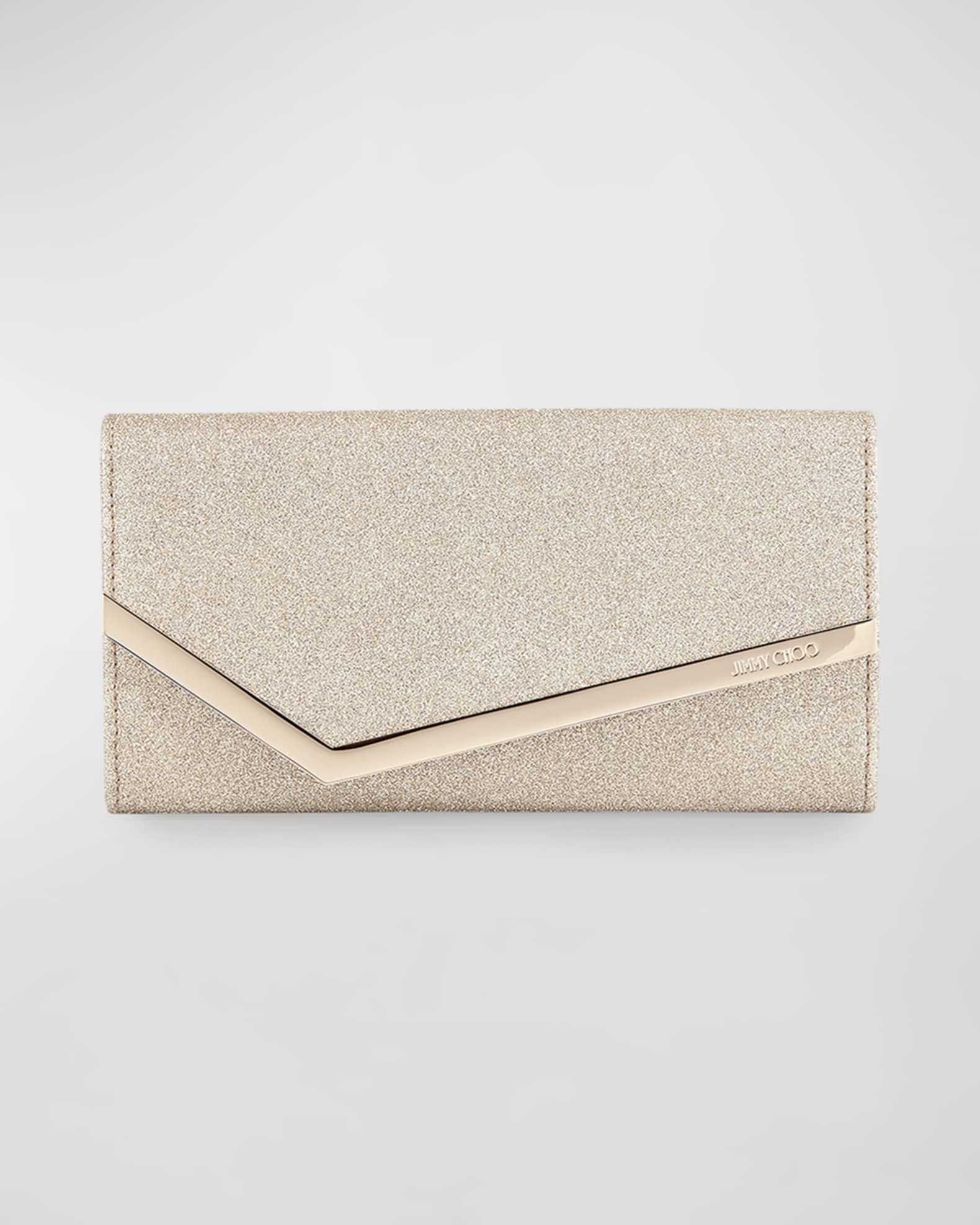 Jimmy choo glitter clutch bag 2025