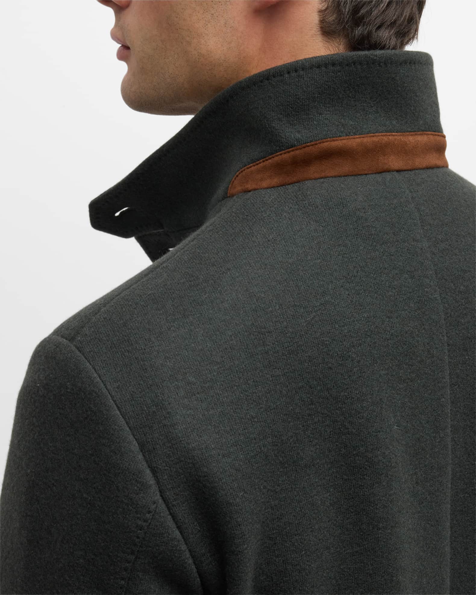 Loro Piana Men's Cashmere Sweater Coat | Neiman Marcus