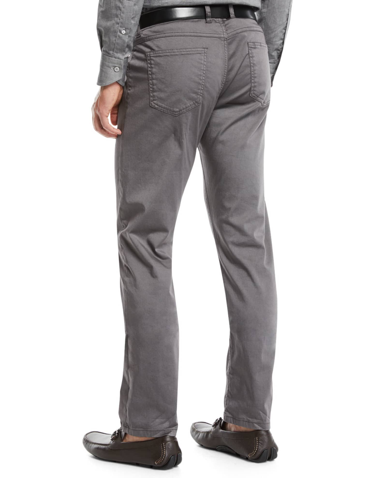 Neiman Marcus Men's Stretch-Cotton Five-Pocket Pants | Neiman Marcus