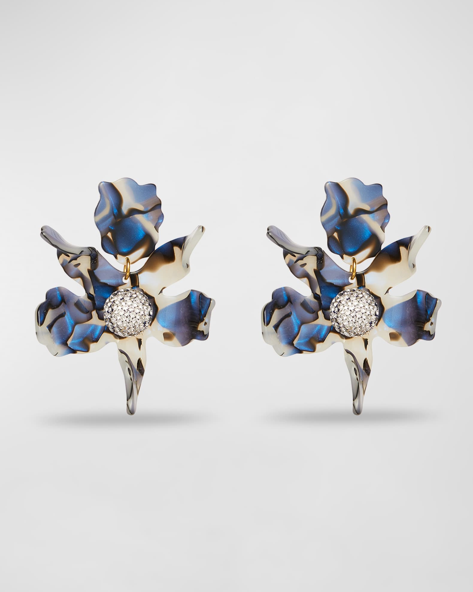 Lele Sadoughi Crystal Lily Earrings Neiman Marcus