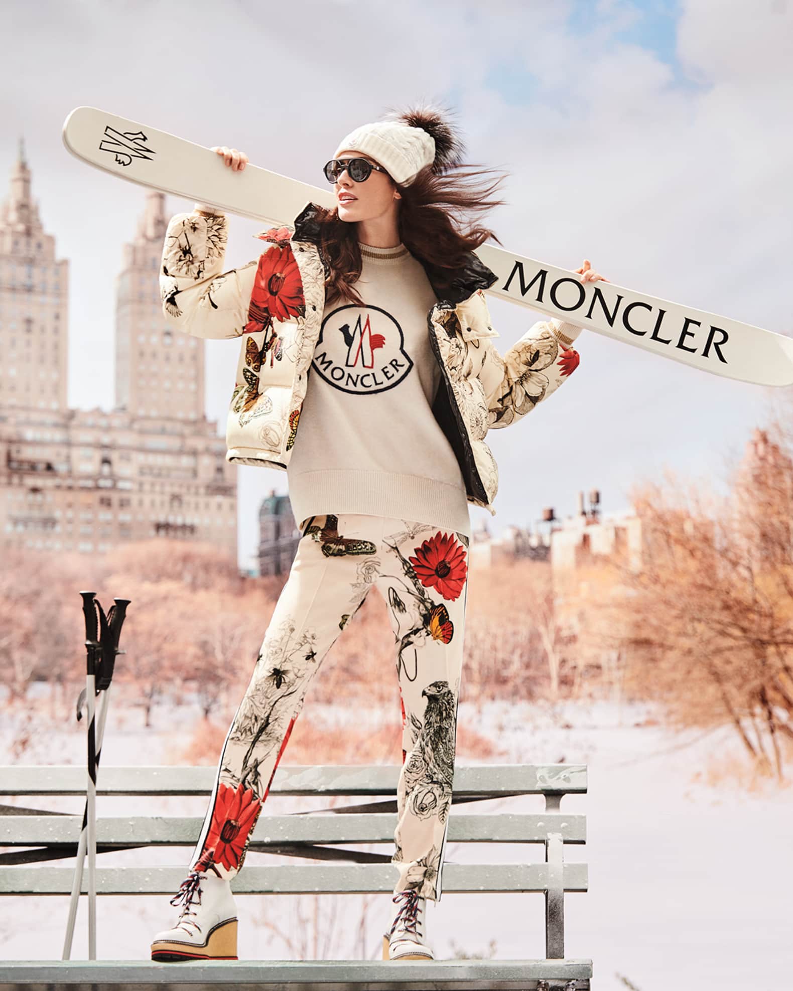 Moncler floral on sale puffer