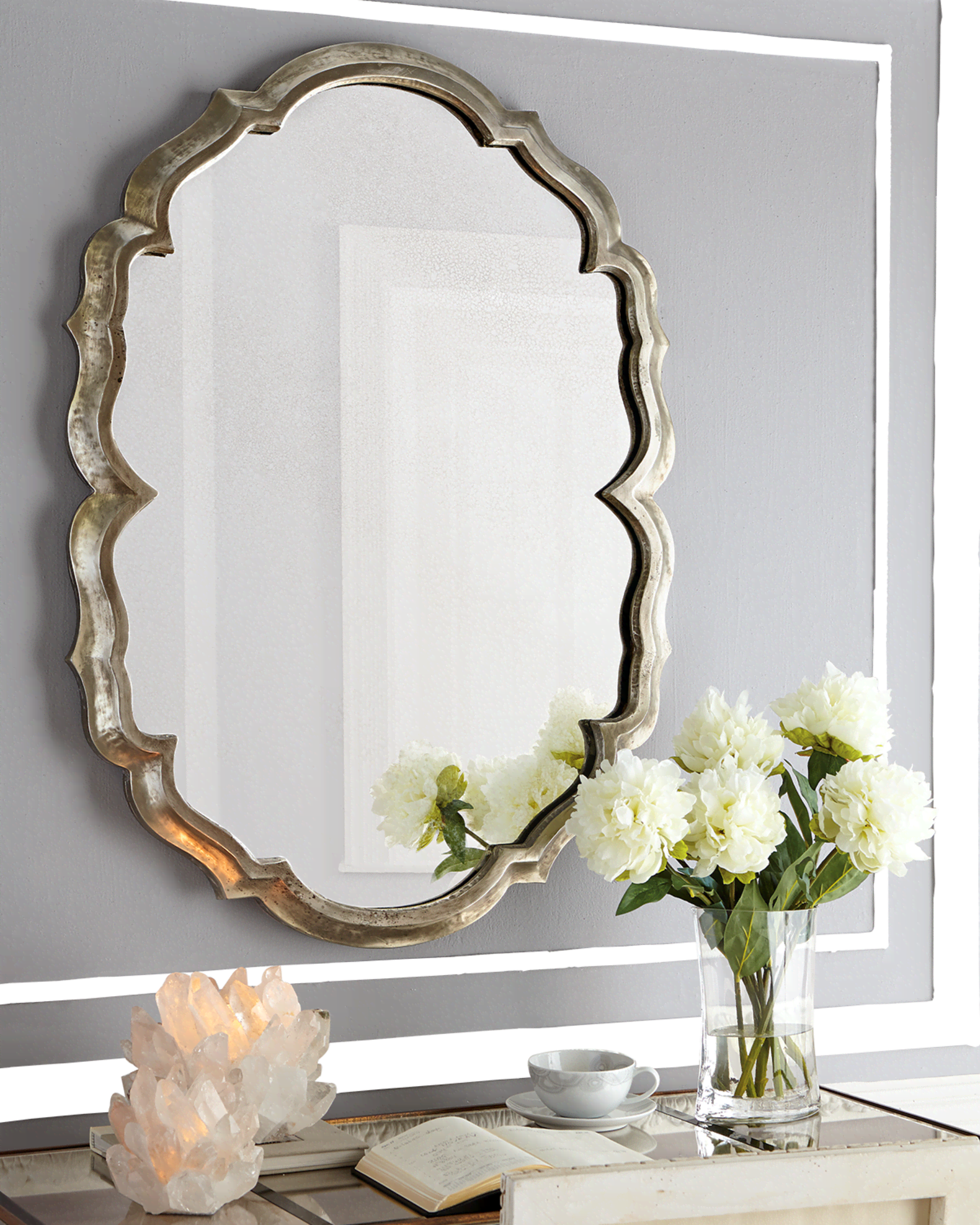 Heavenly Peonies Faux Floral Arrangement 1
