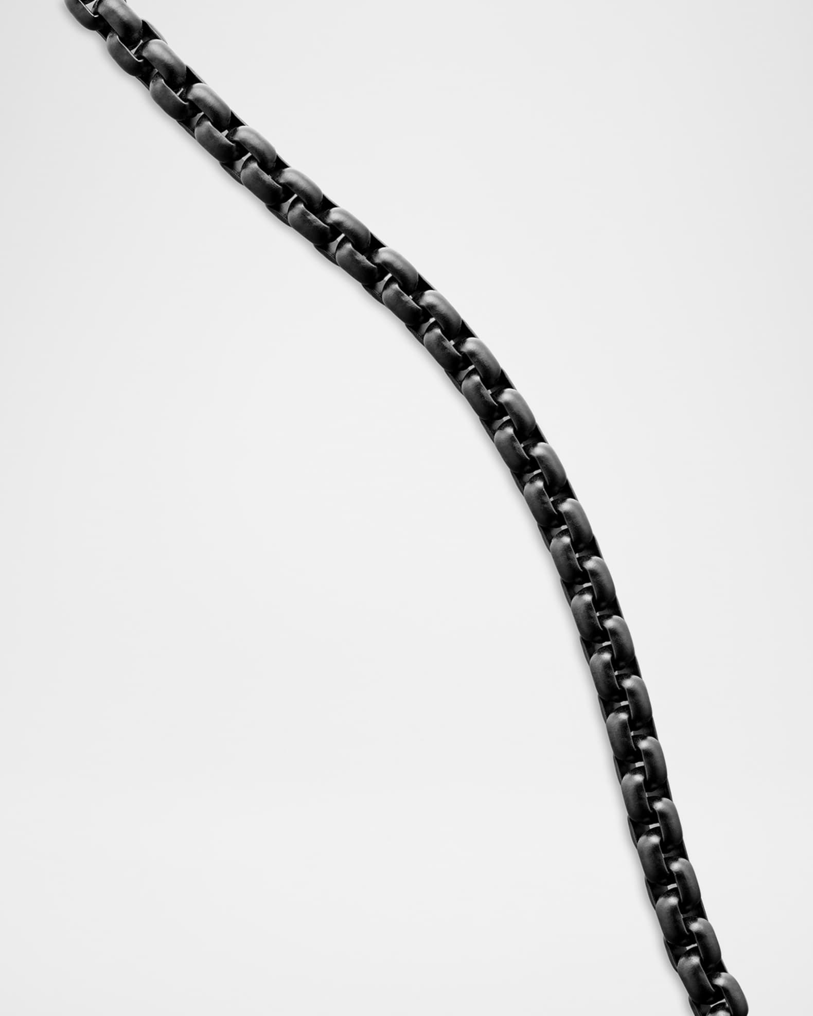 DAVIDYURMAN デヴィッドヤーマン ボックスチェーンネックレス ブラック 登場! Box Yurman David ブラック ボックスチェーンネックレス