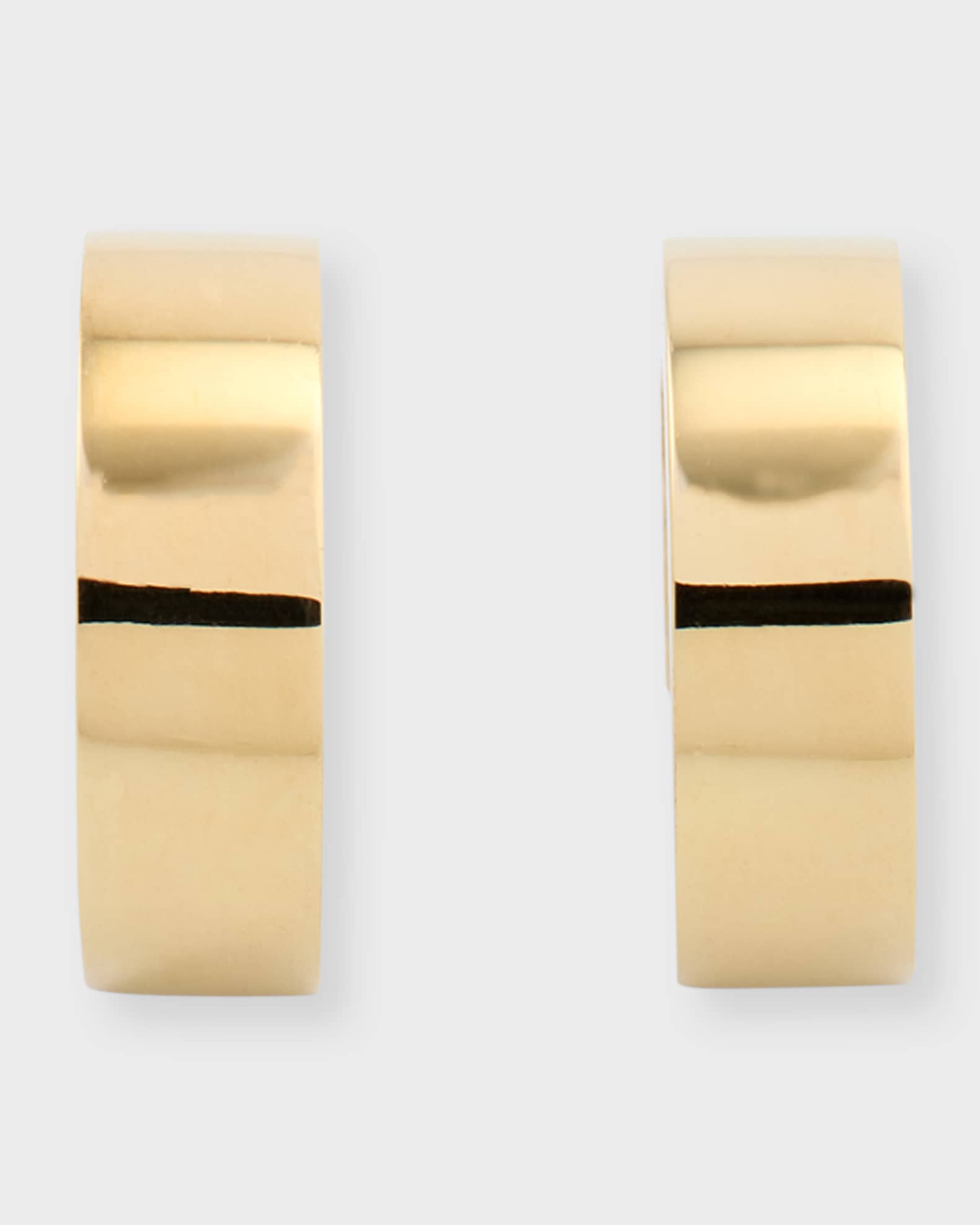 18k Gold Huggie Hoop Earrings 0