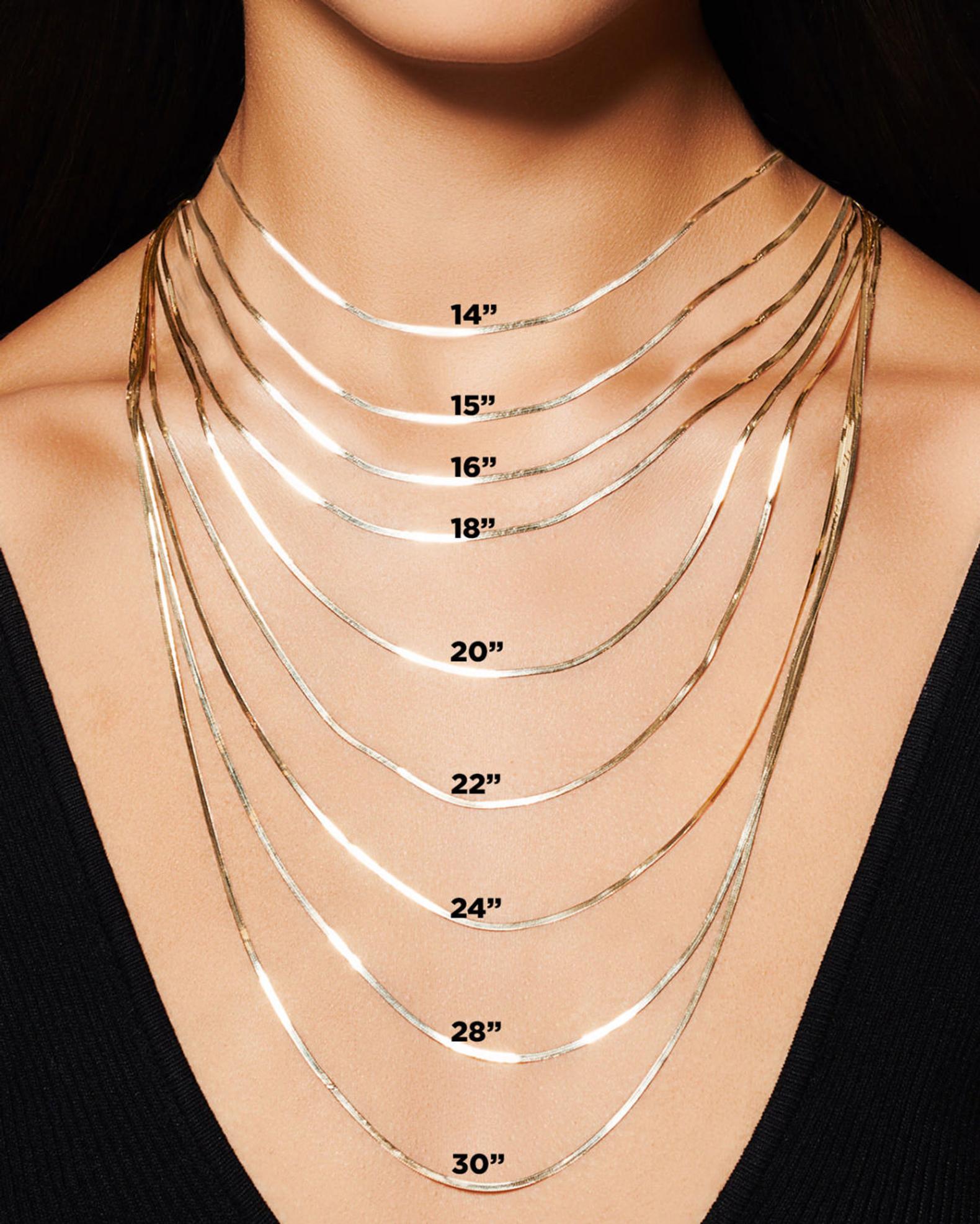 LANA 14K White Gold Extender Chain, 2