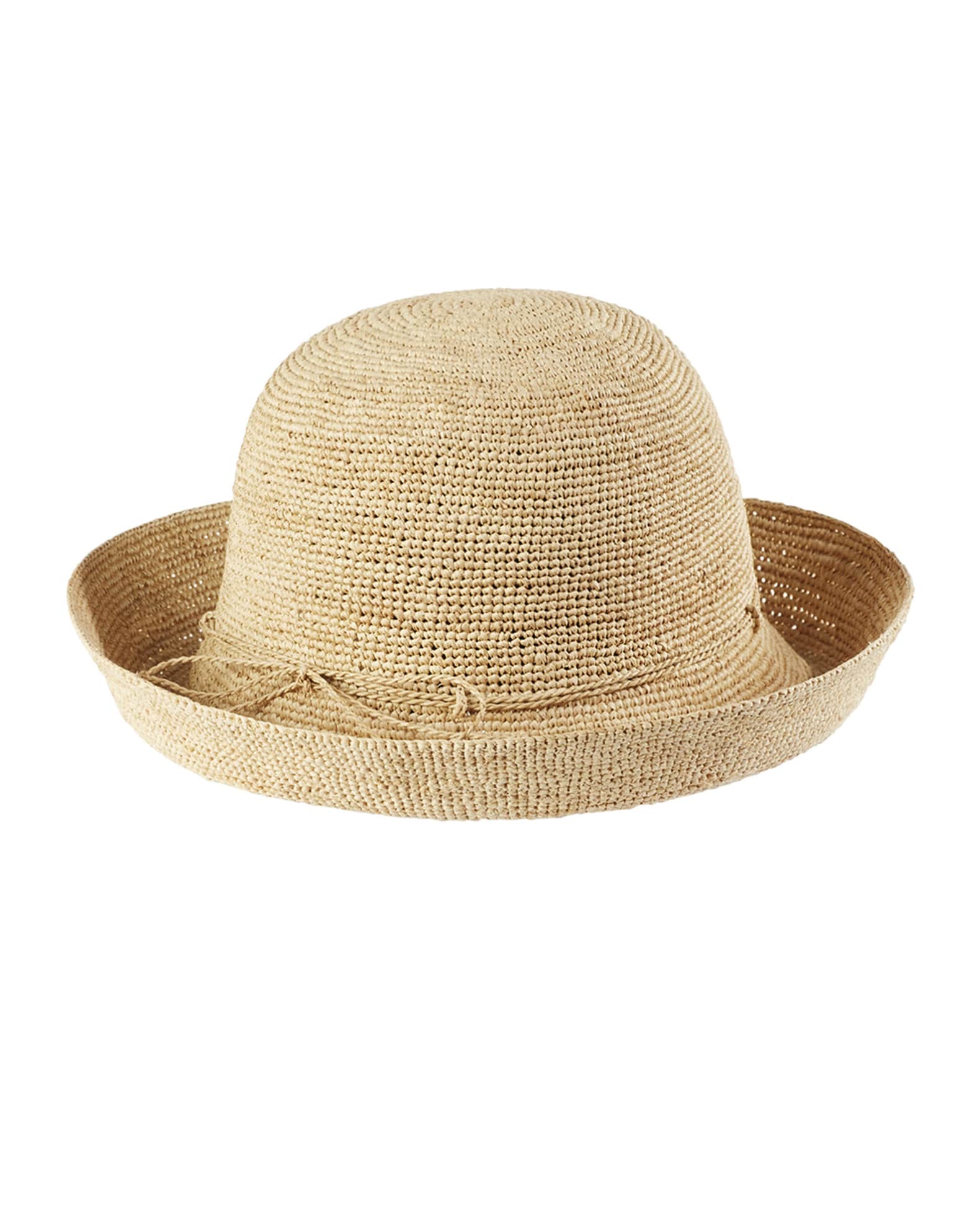 Sunhat - Straw - Light coloured straw hat with a yellow ribbon - Molo