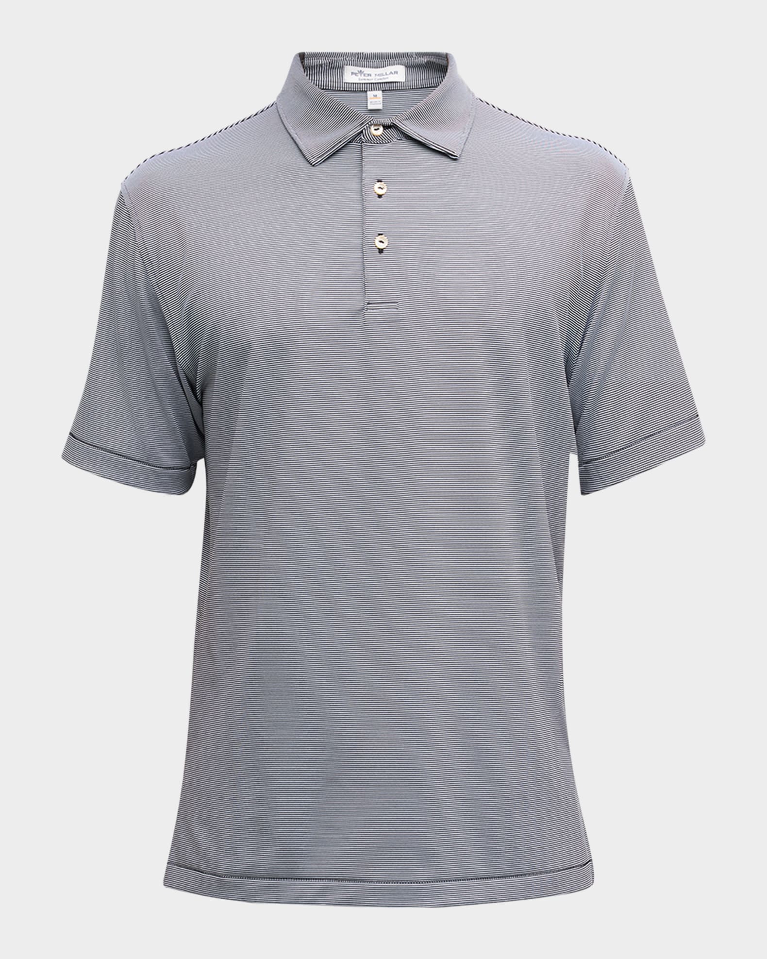 Peter Millar Men's Jubilee Stripe Stretch-Jersey Polo Shirt