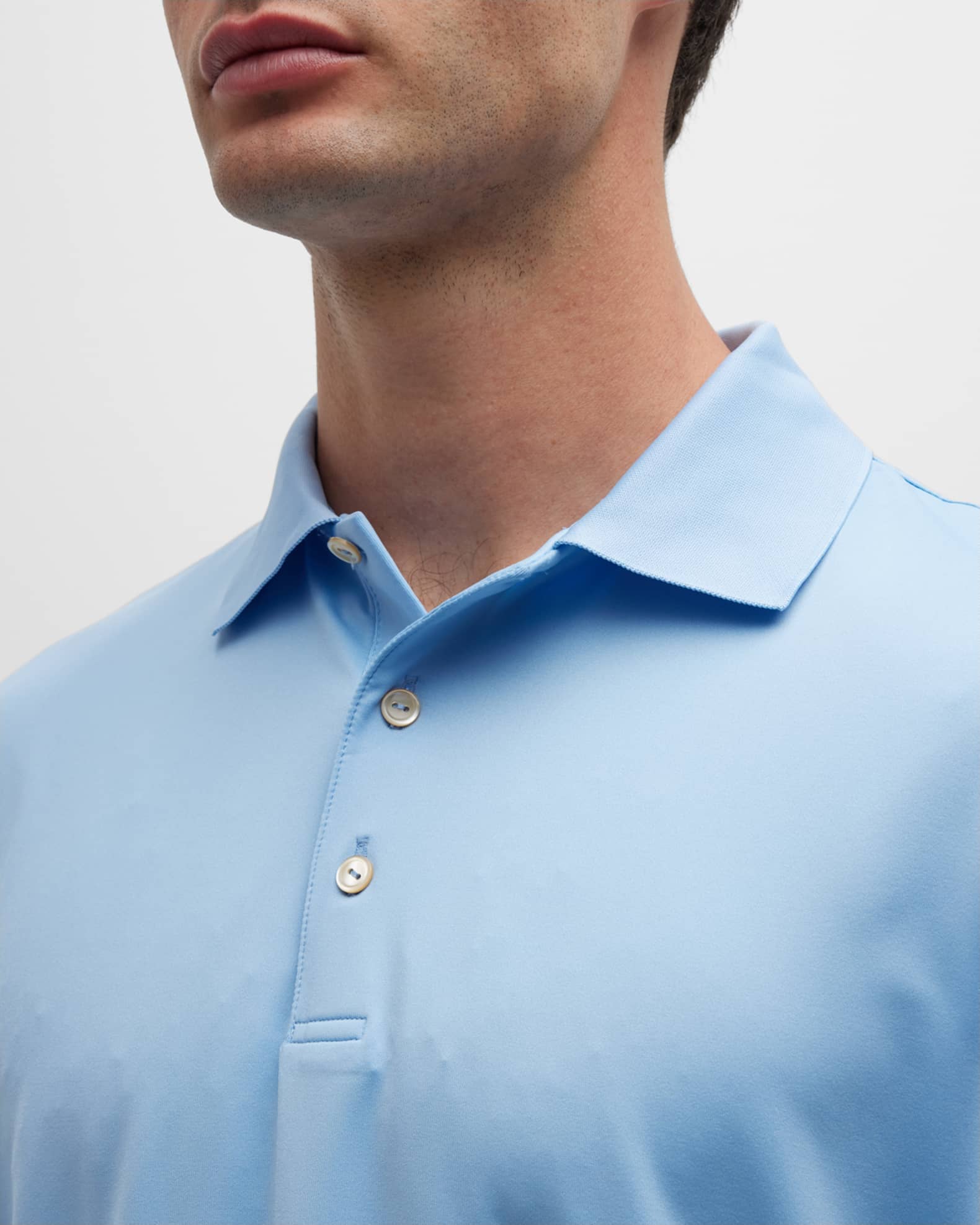 Peter Millar Men's Stretch-Jersey Polo Shirt | Neiman Marcus