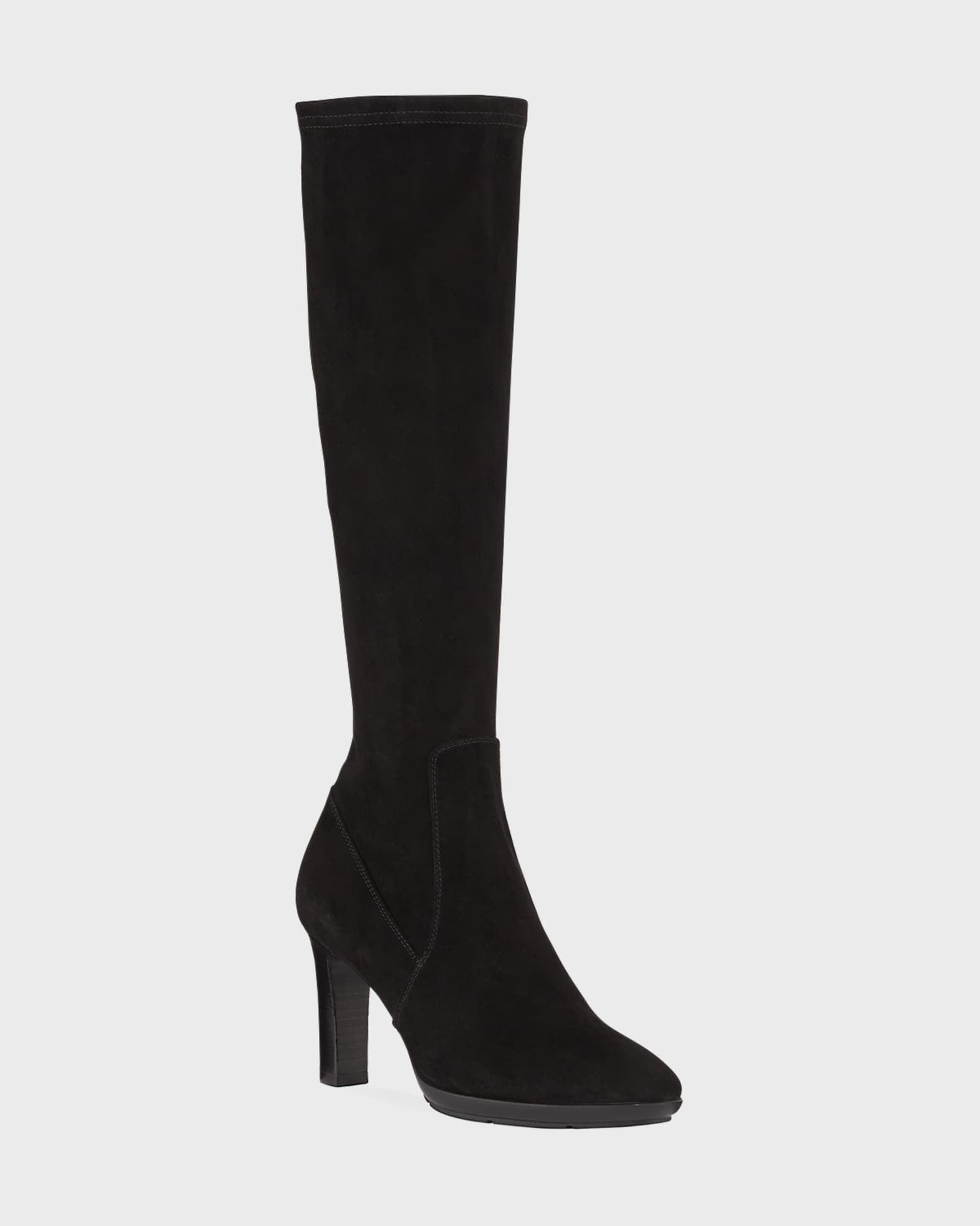 aquatalia rhumba ii stretch suede knee boots