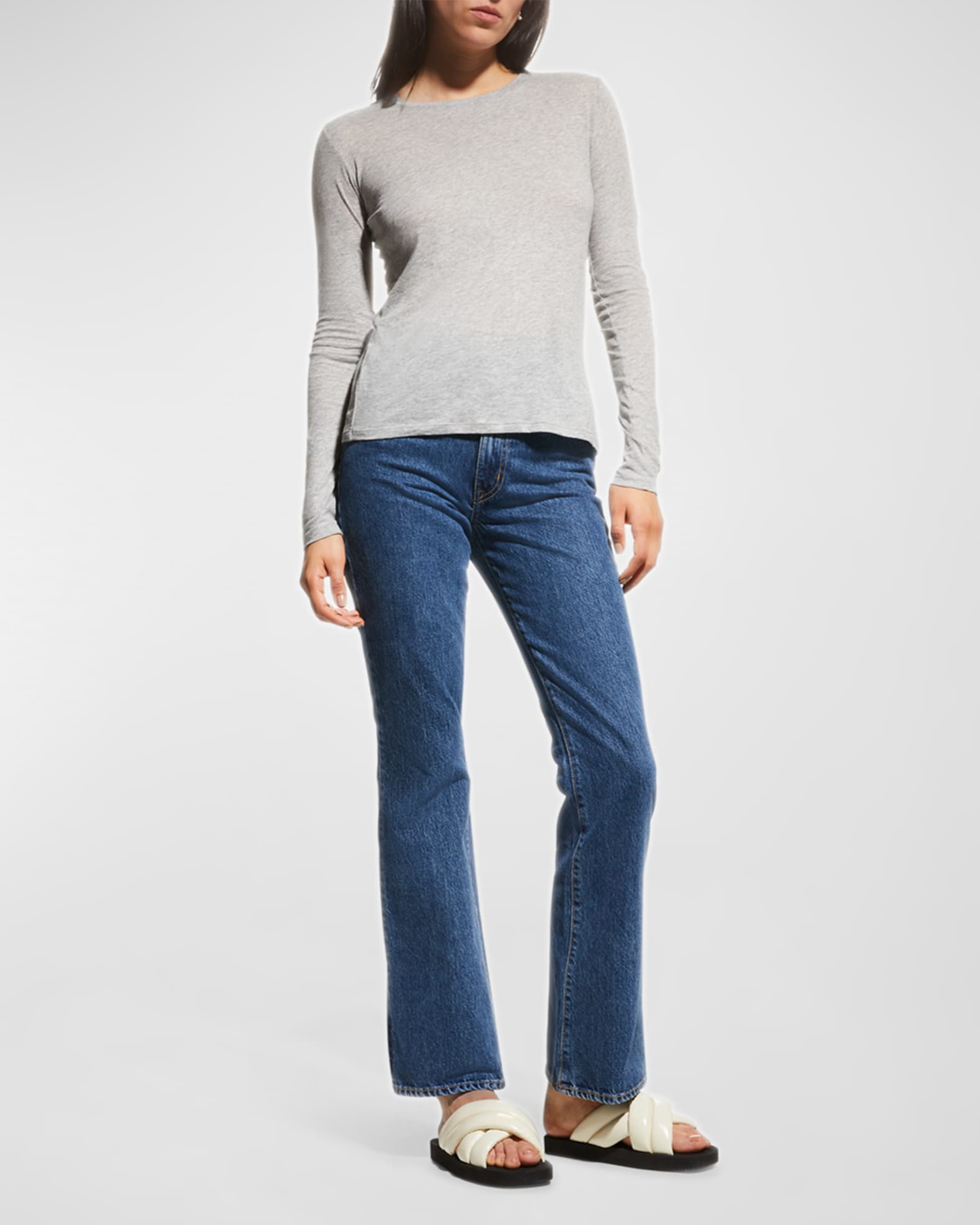 Essential Long-Sleeve Crewneck Tee 1