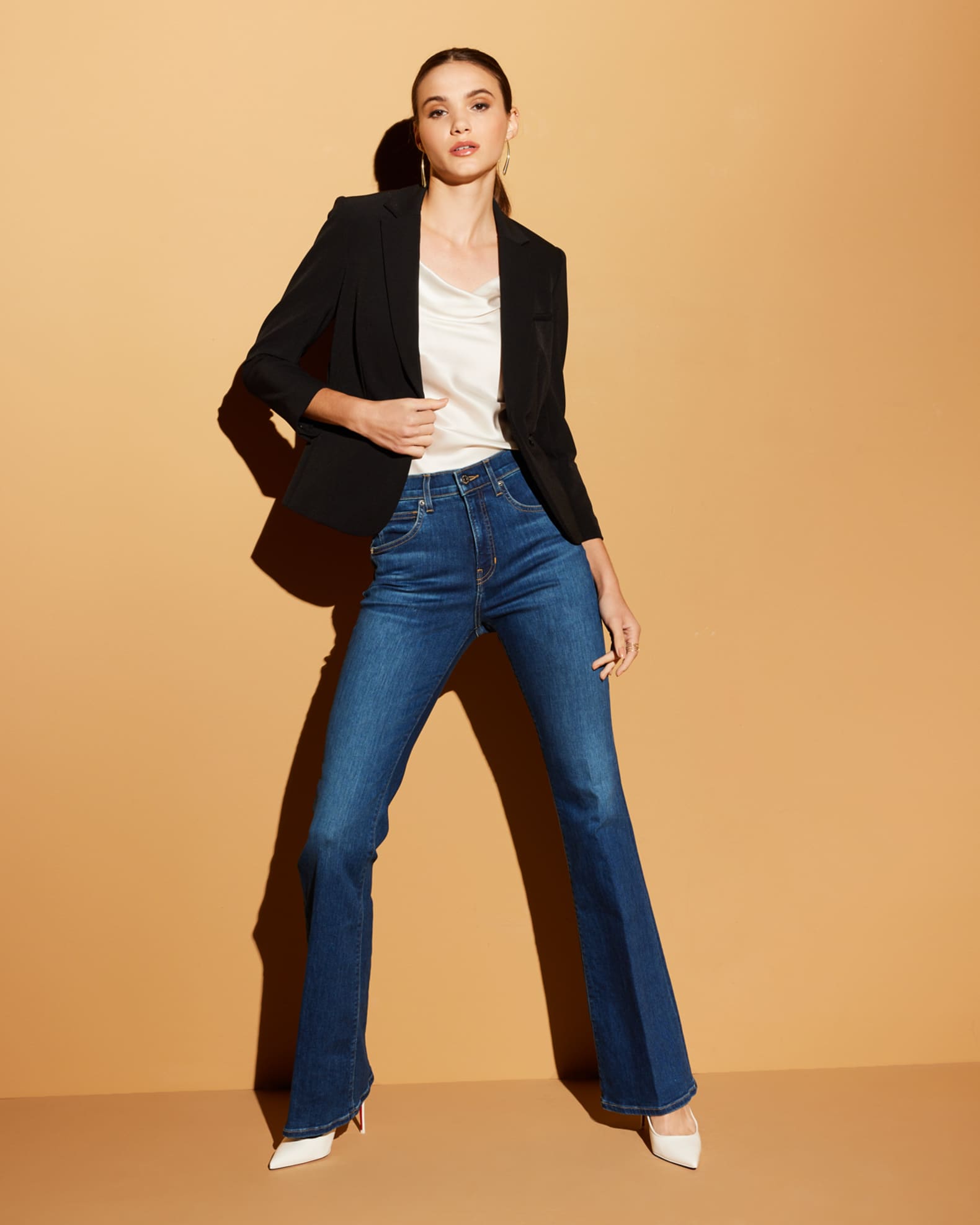 Veronica Beard Scuba Schoolboy Blazer Jacket | Neiman Marcus