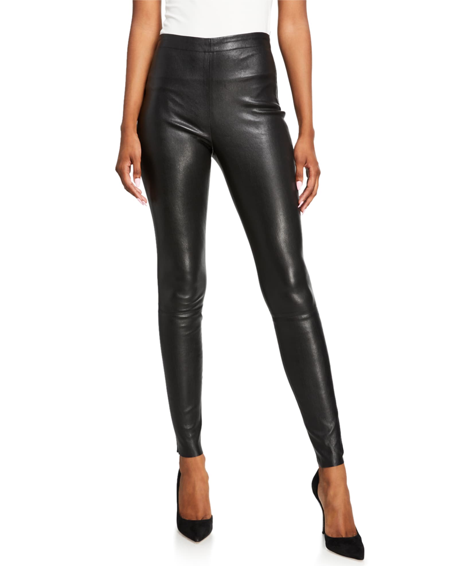 Alice olivia leather leggings discount