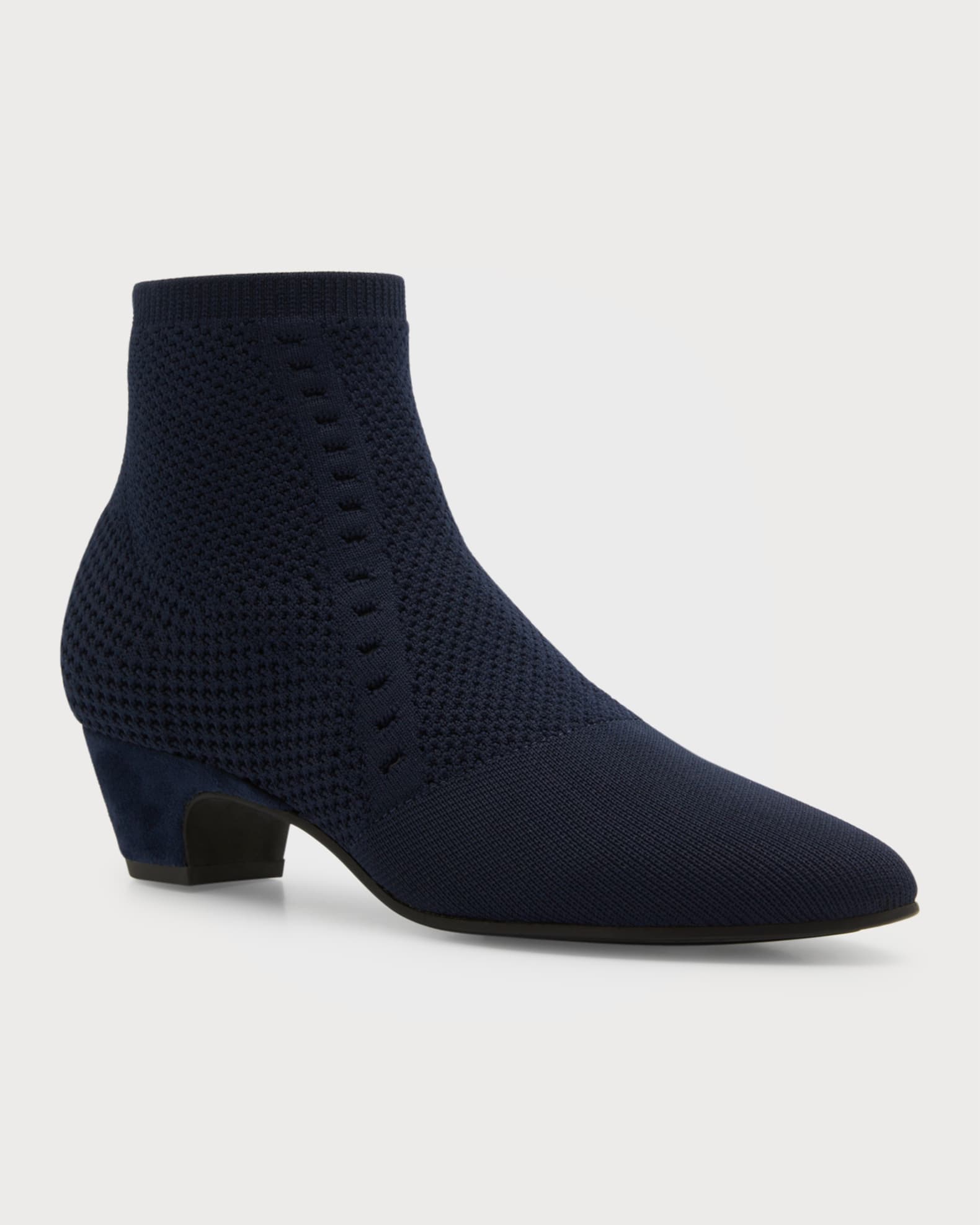 Eileen Fisher Purl Stretch Knit Fabric Booties Neiman Marcus