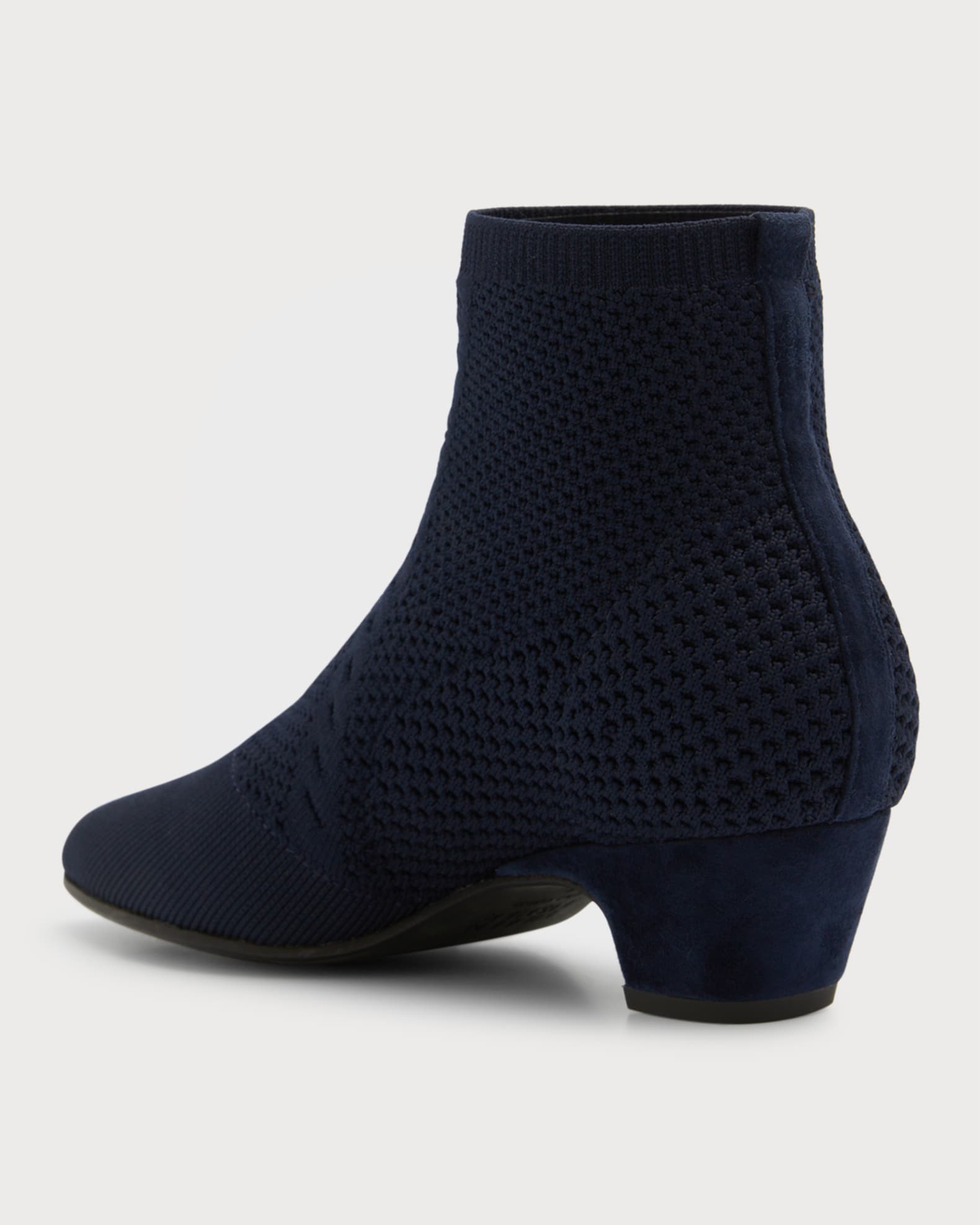 Purl Stretch Knit Fabric Booties