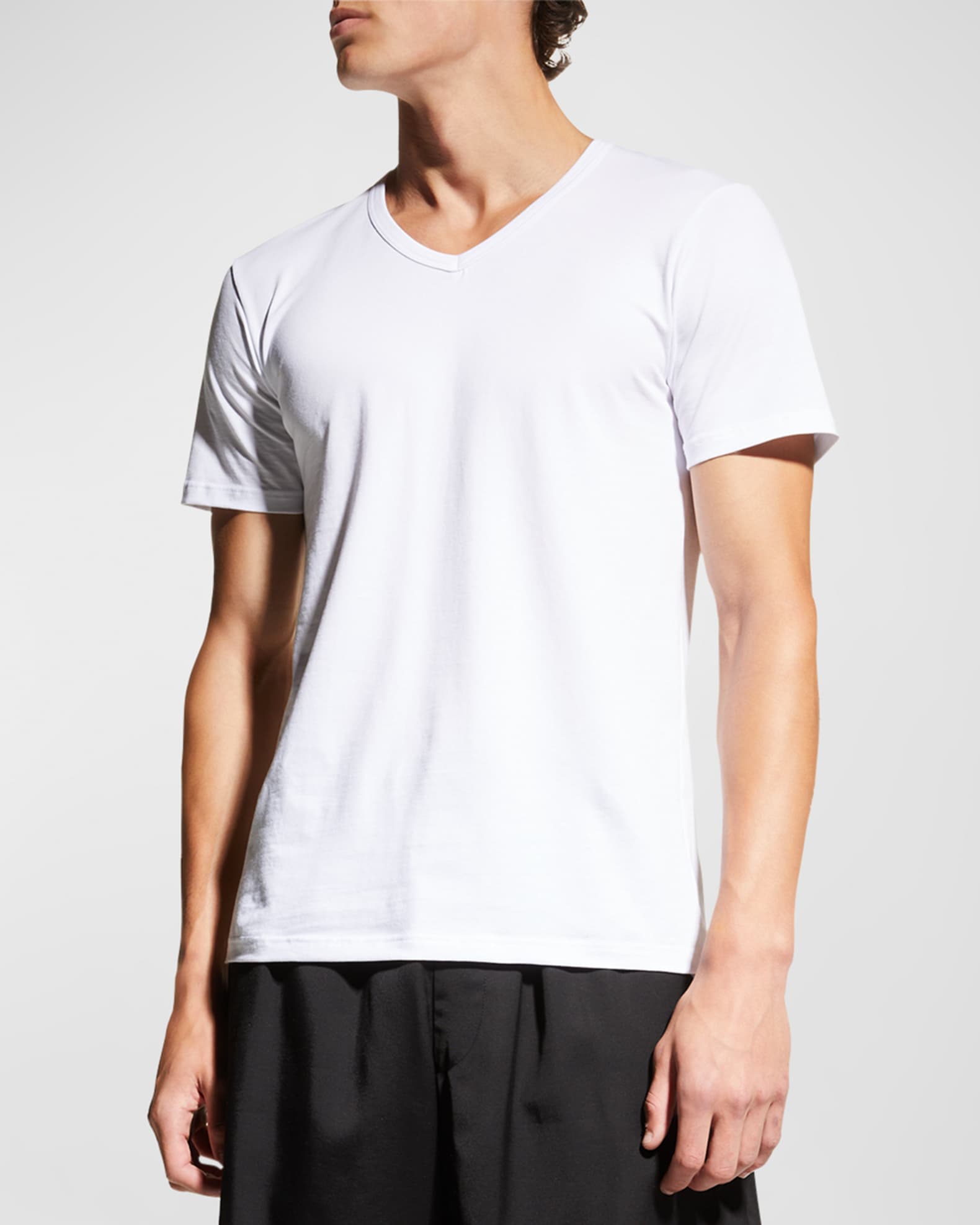 Neiman Marcus Men's 3Pack Cotton Stretch TShirts Neiman Marcus