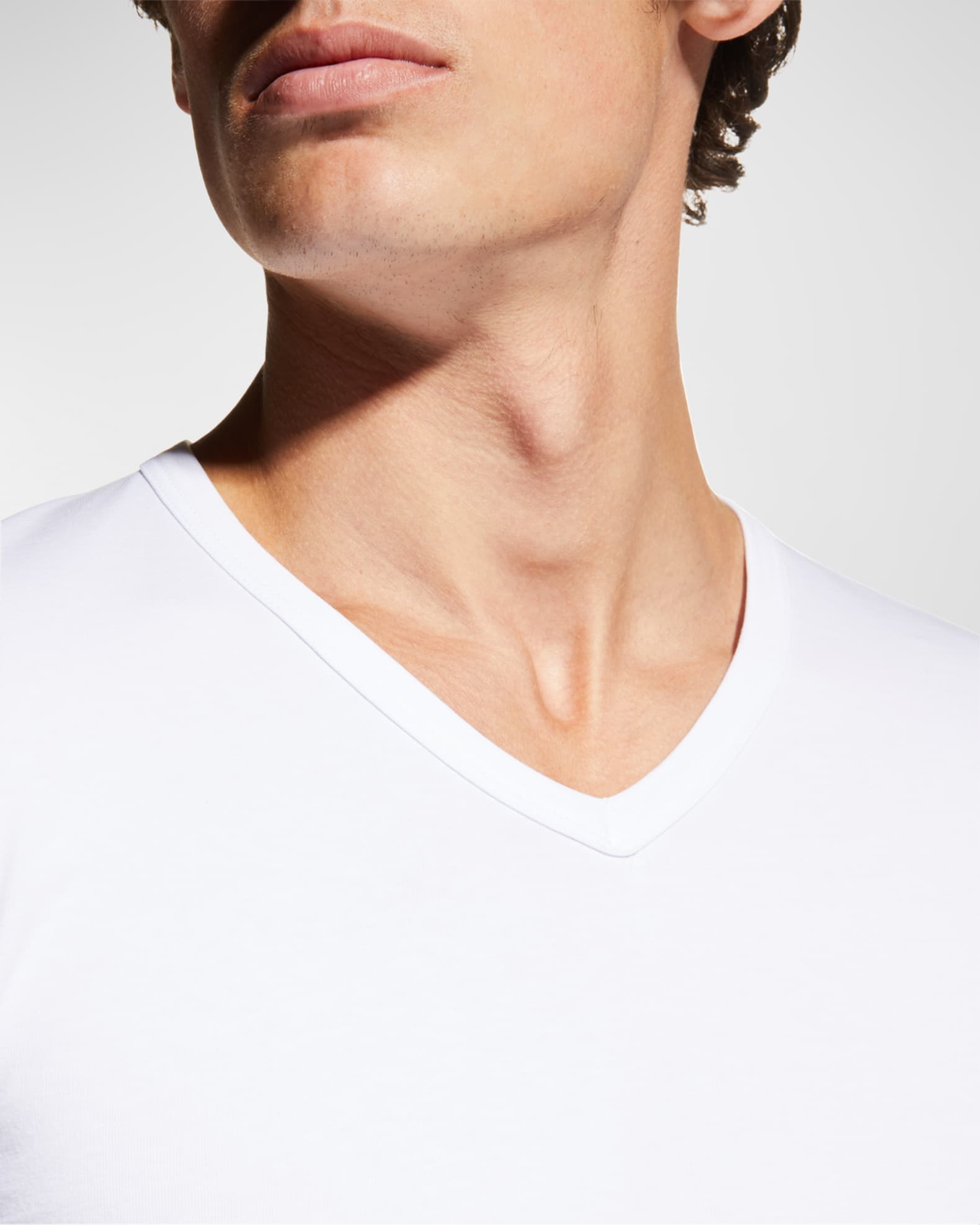 Neiman Marcus Men's 3Pack Cotton Stretch TShirts Neiman Marcus