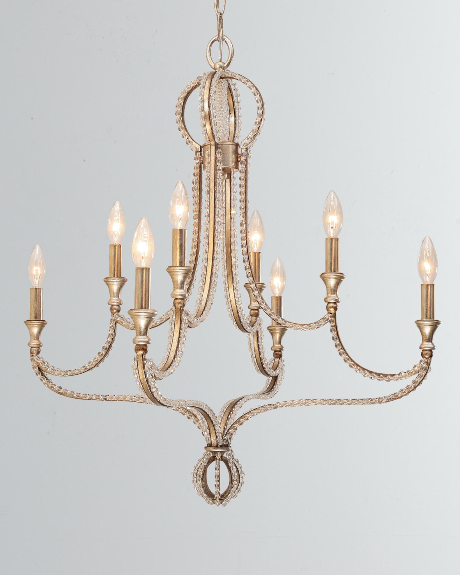 Garland 8-Light Crystal Bead Chandelier 0